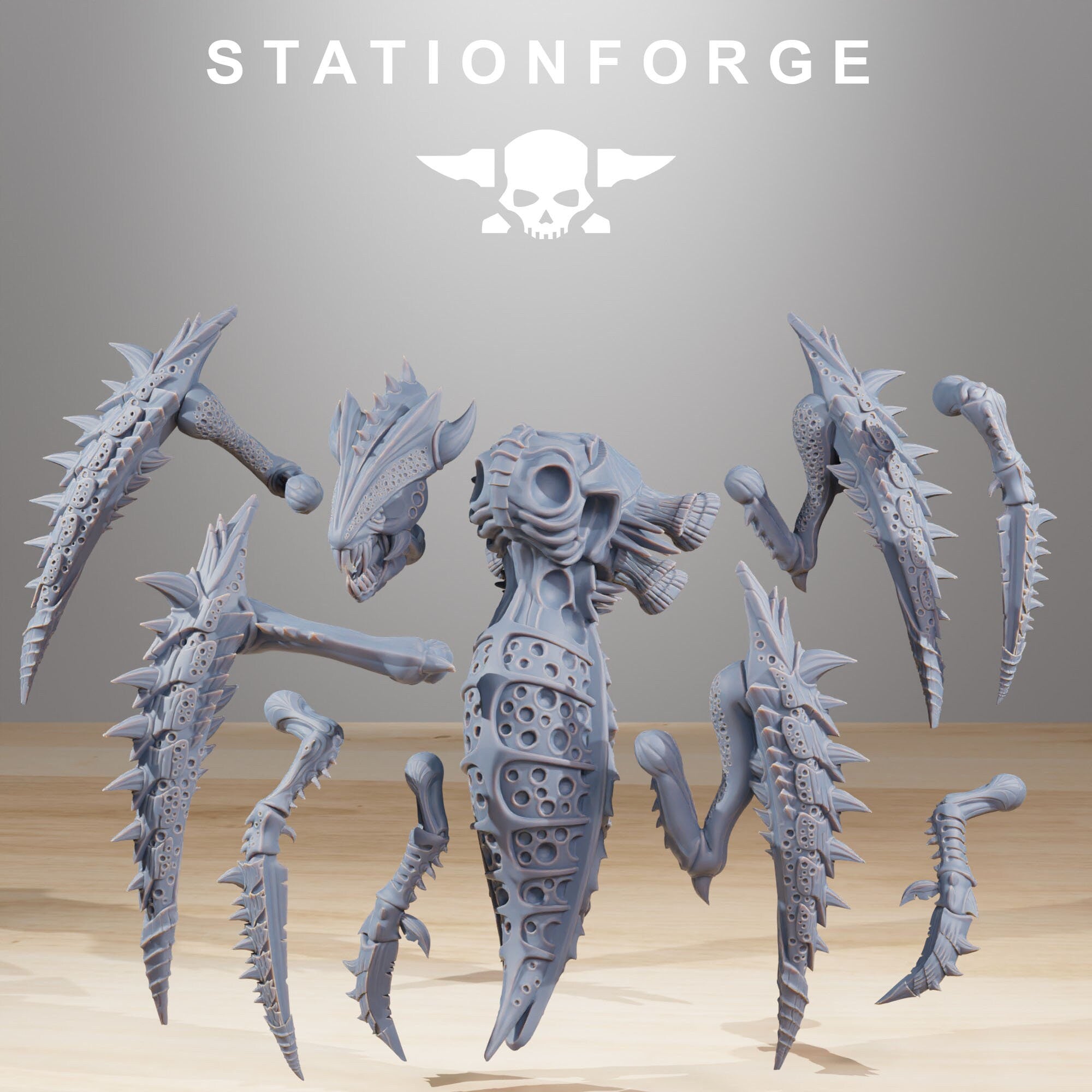 Fukai -Xenarid Crawlers, mechanized infantry, post apocalyptic empire, usable for tabletop wargame.