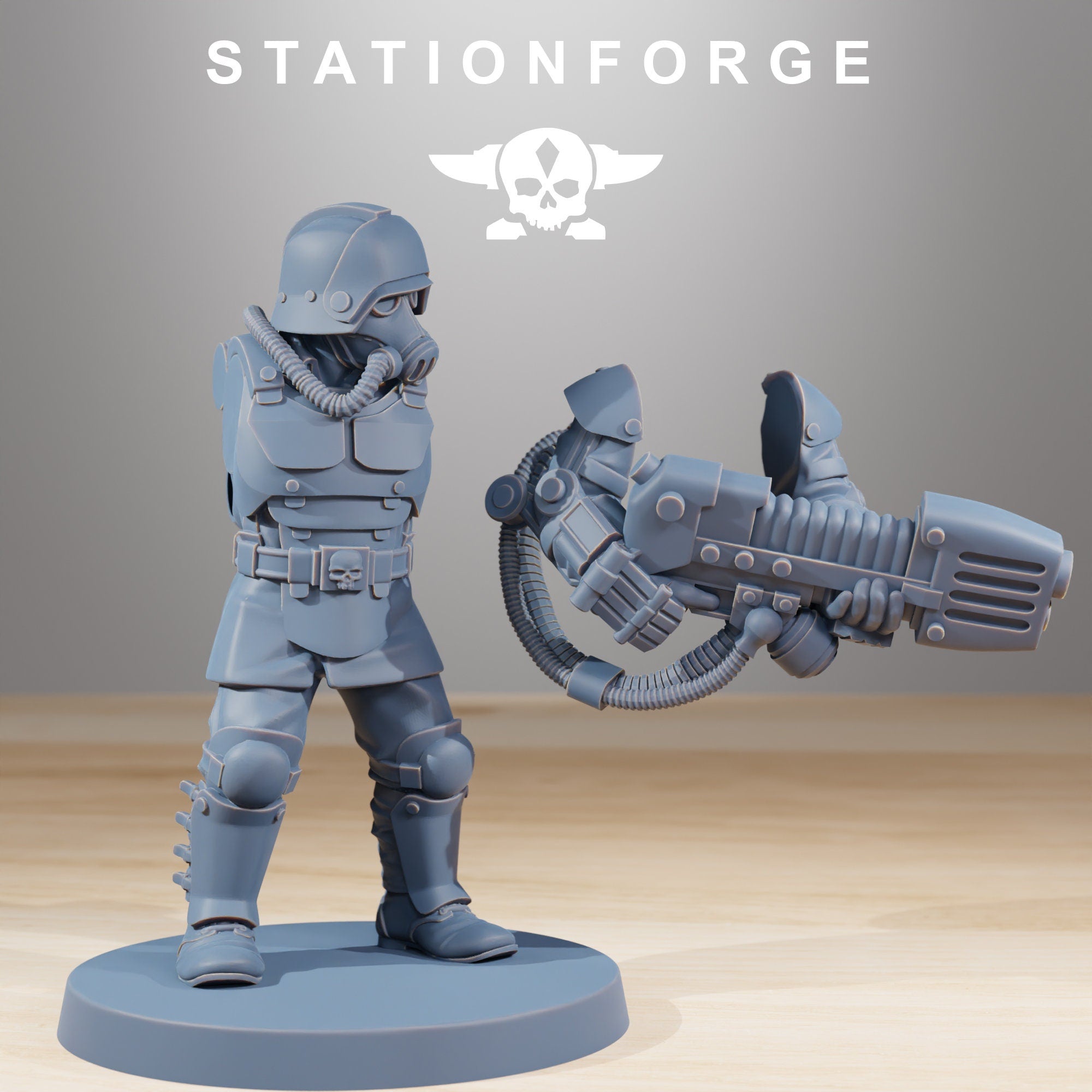 Grimguard - Snipers, mechanized infantry, post apocalyptic empire, usable for tabletop wargame.