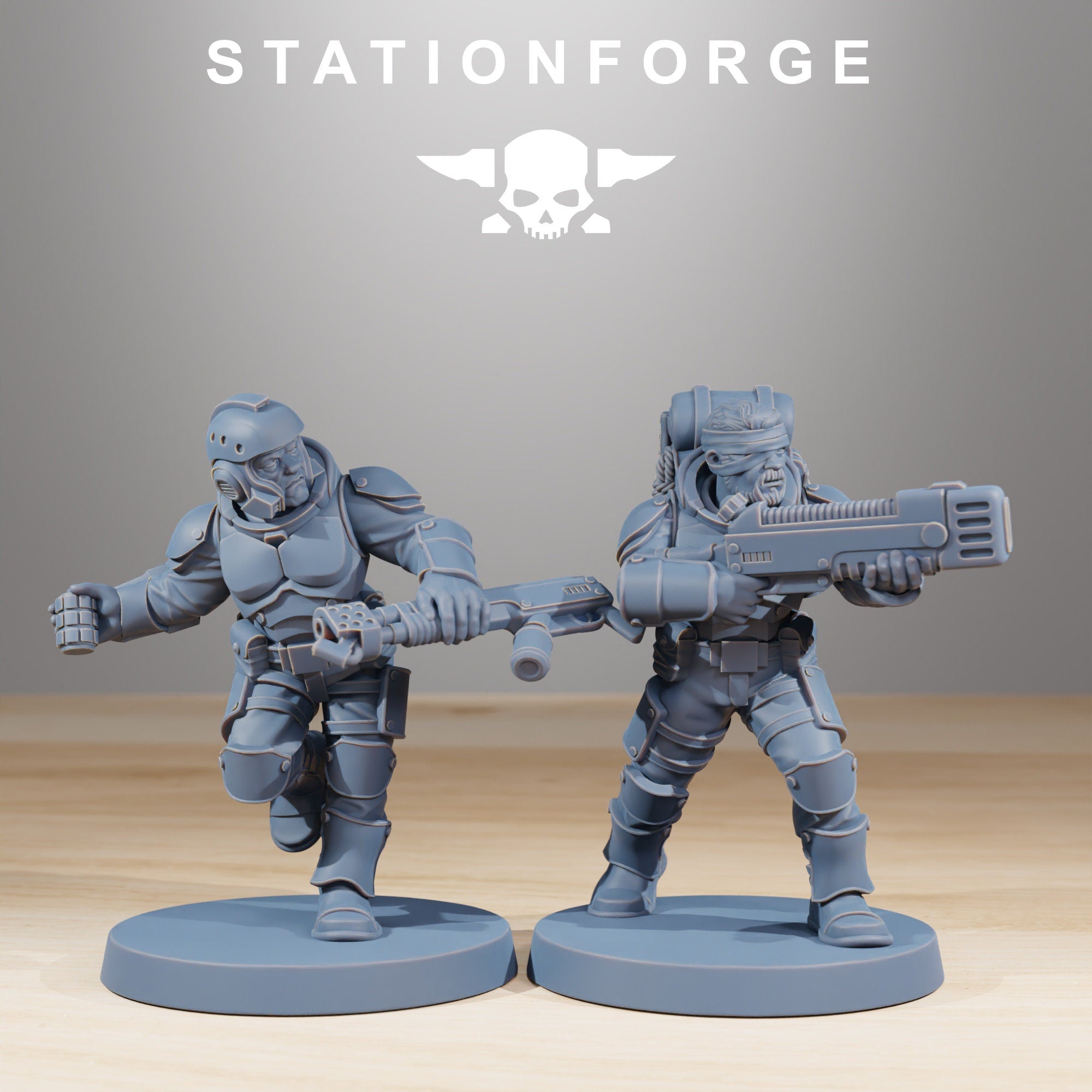 Vaskar - Infantry Builder kit, mechanized infantry, post apocalyptic empire, usable for tabletop wargame.
