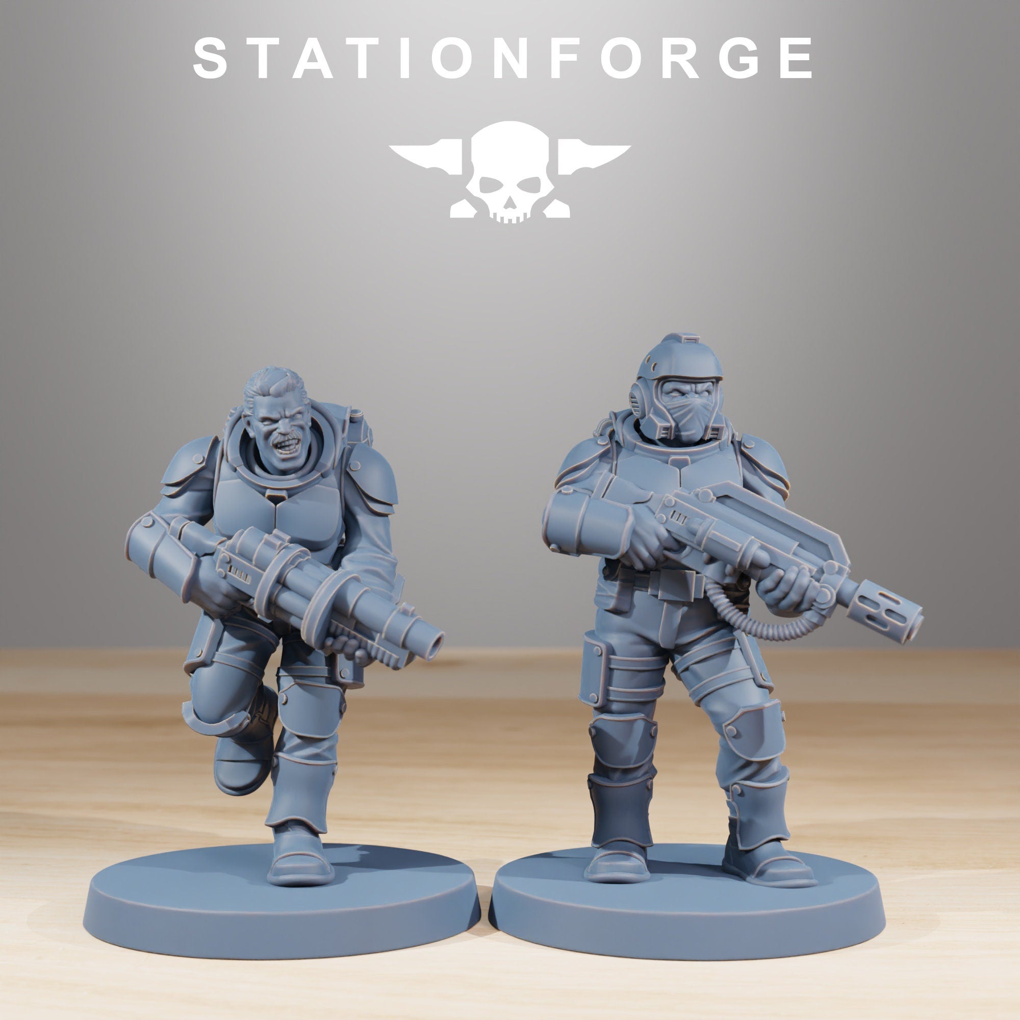 Vaskar - Infantry Builder kit, mechanized infantry, post apocalyptic empire, usable for tabletop wargame.