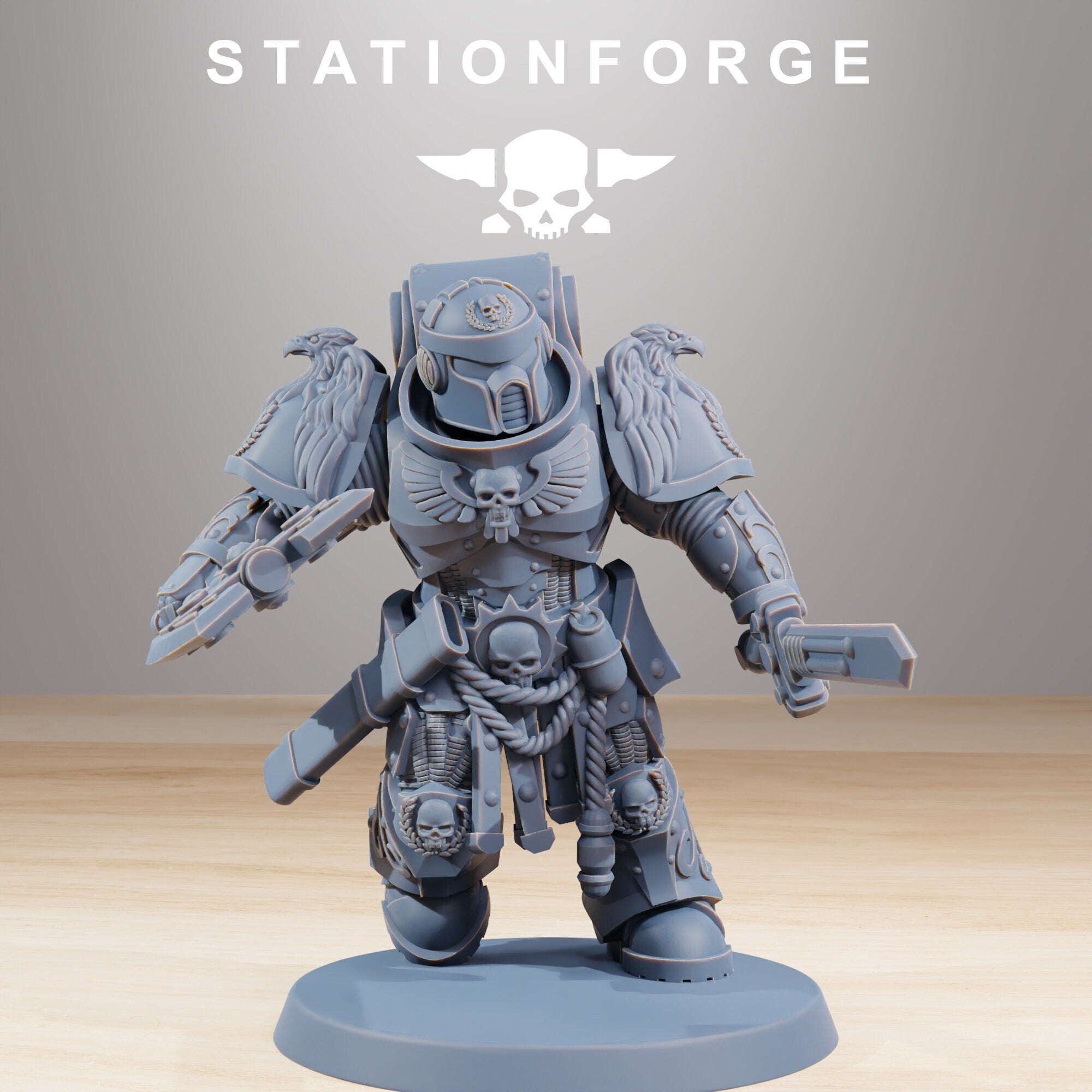 Socratis - Guardmen, mechanized infantry, post apocalyptic empire, usable for tabletop wargame.