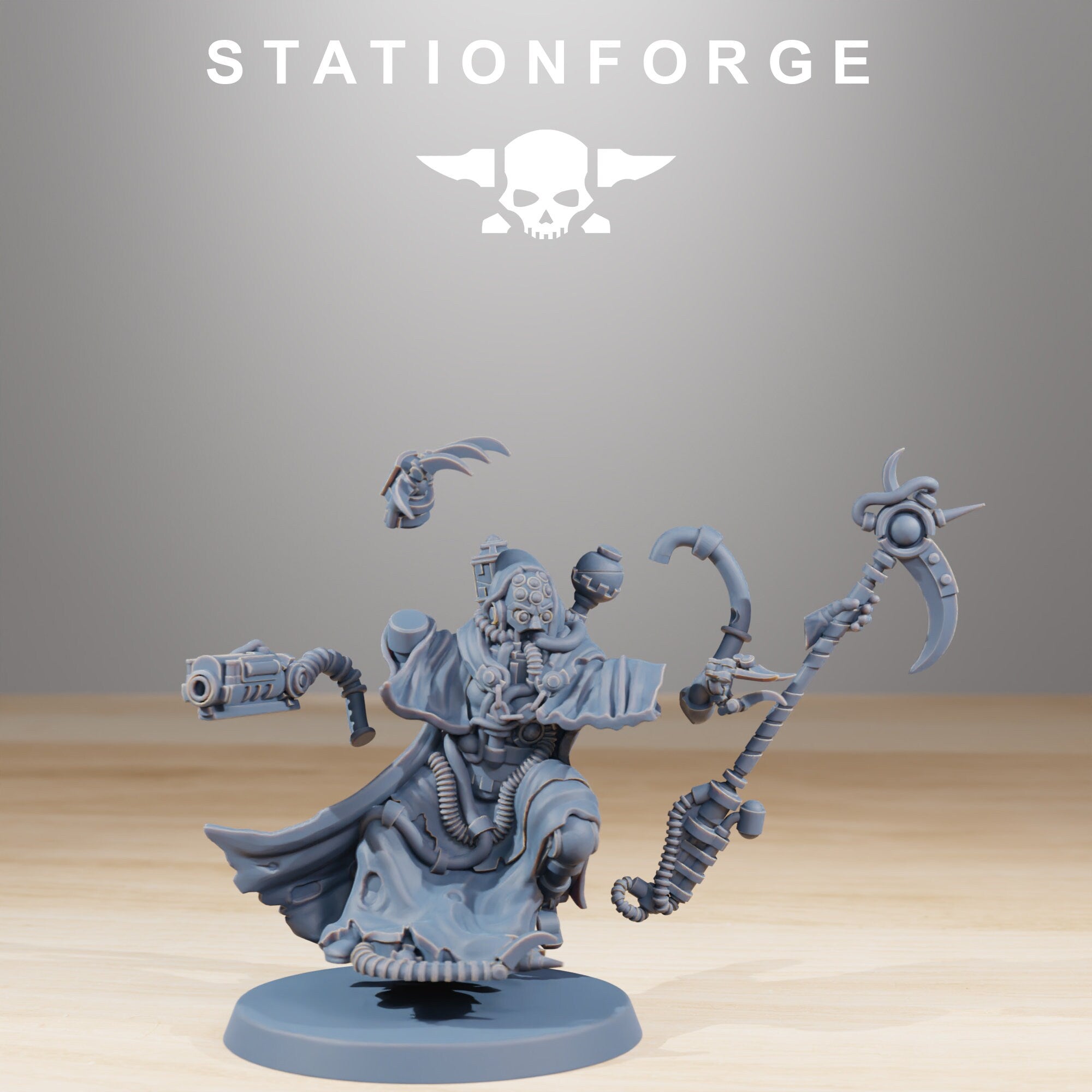 Scavenger - Cultist&Seer, infanterie mécanisée, empire post apocalyptique, utilisable pour tabletop wargame.