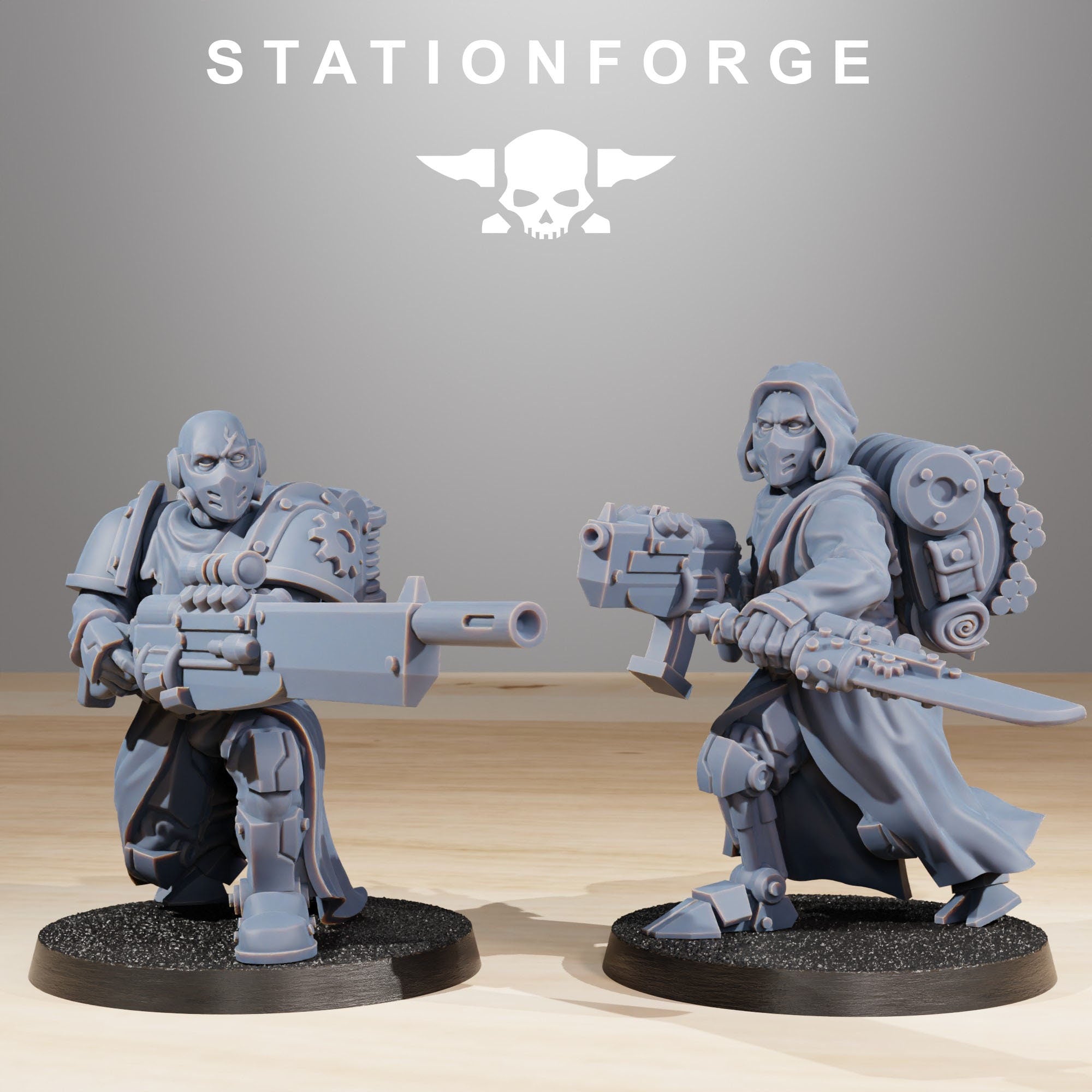 Scavenger - Infantry Builder Kit x20, infanterie mécanisée, empire post apocalyptique, utilisable pour tabletop wargame.