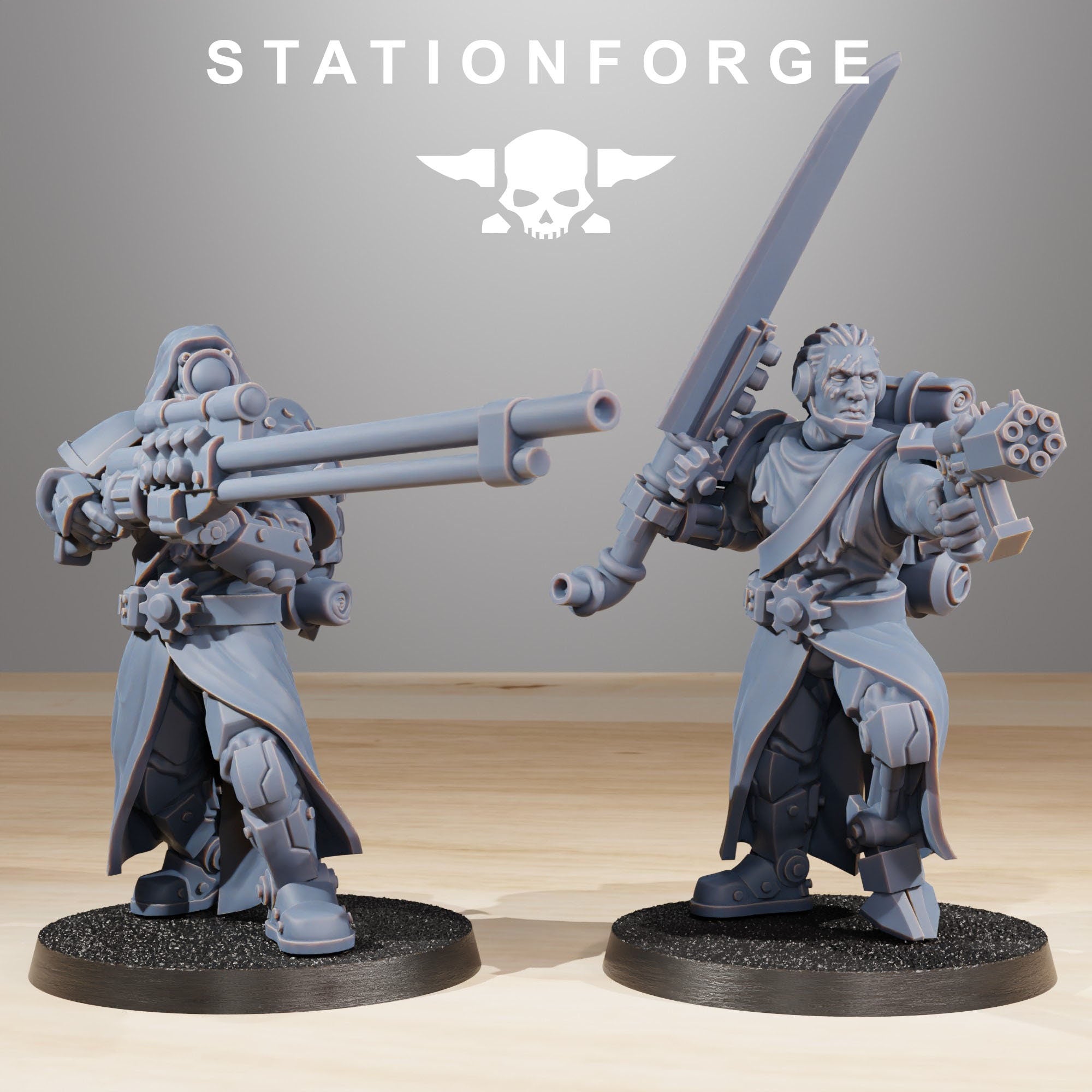 Scavenger - Infantry Builder Kit x20, infanterie mécanisée, empire post apocalyptique, utilisable pour tabletop wargame.