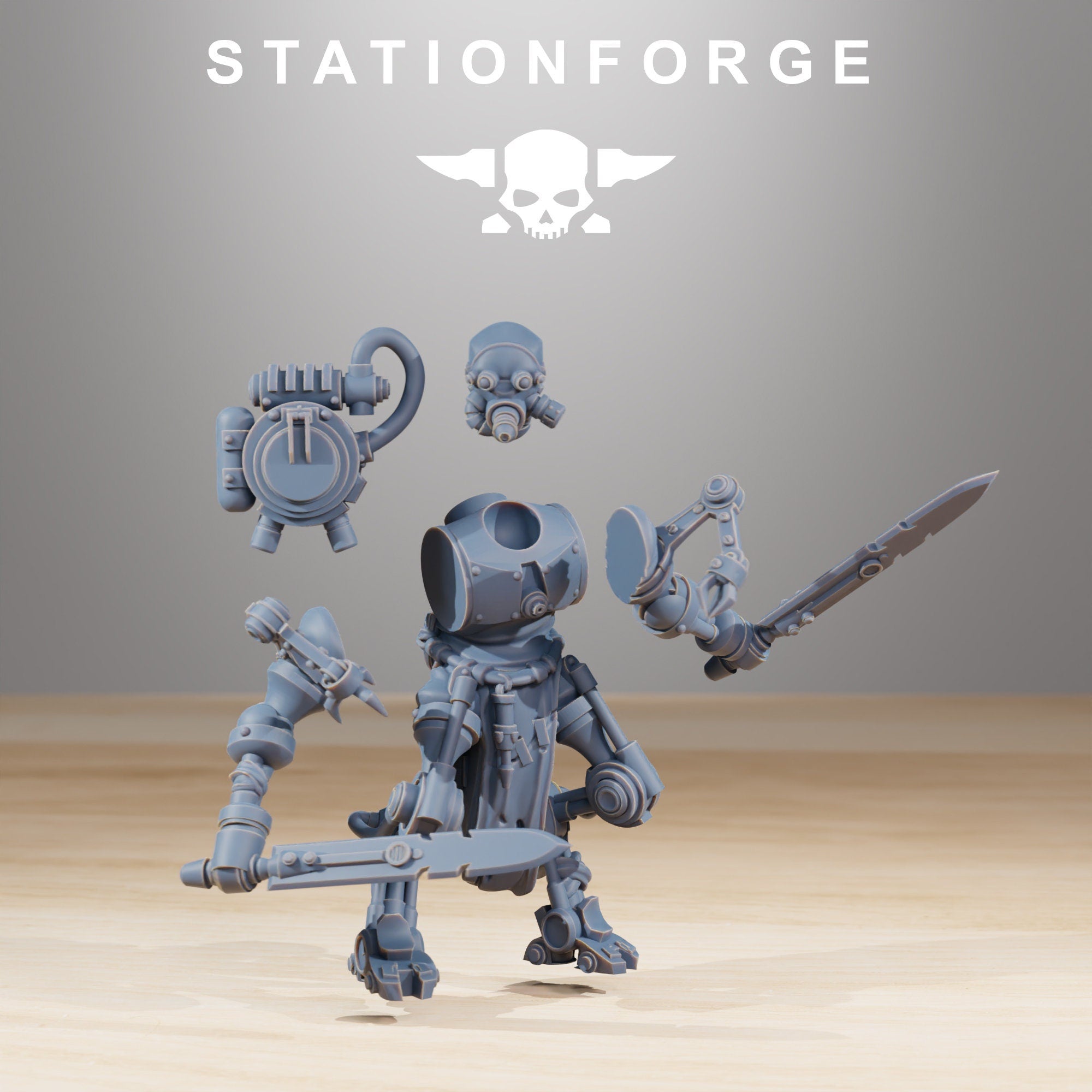 Scavenger - x10 Runners Reborn with Guns, infanterie mécanisée, empire post apocalyptique, utilisable pour tabletop wargame.