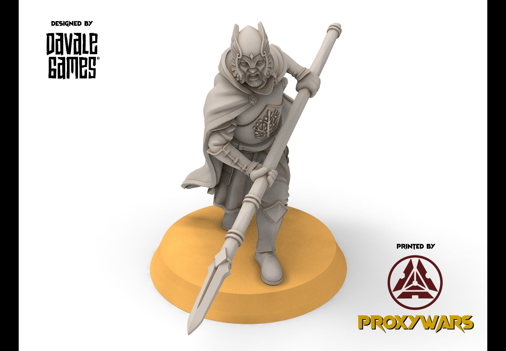 Gandor - Grey Castle Warriors with swords, Protectors of the Shire, Dune Din, Bowmen, Scouts miniatures for wargame D&D, Lotr...