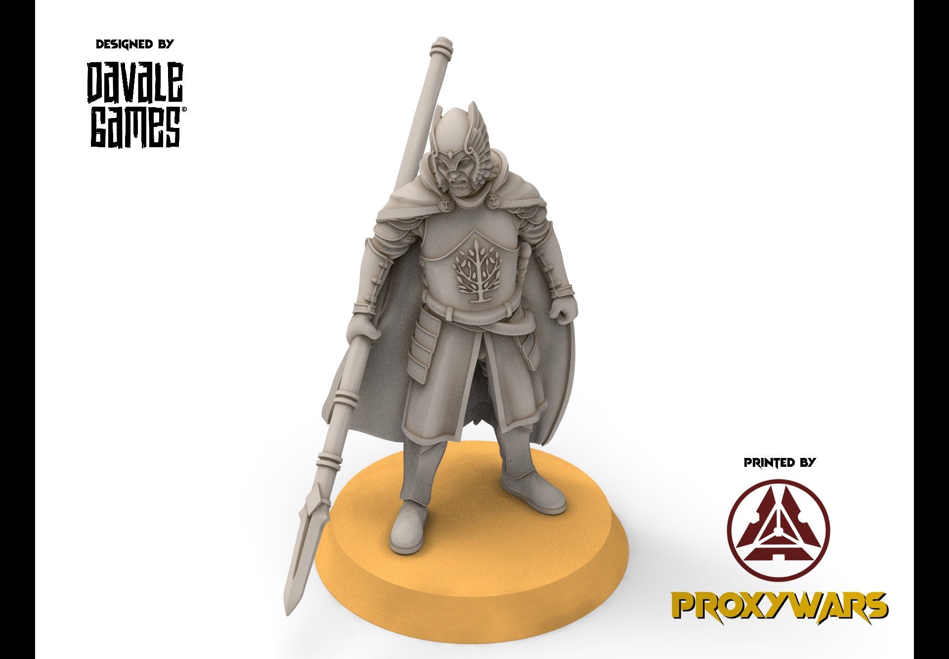 Gandor - Grey Castle Warriors with swords, Protectors of the Shire, Dune Din, Bowmen, Scouts miniatures for wargame D&D, Lotr...
