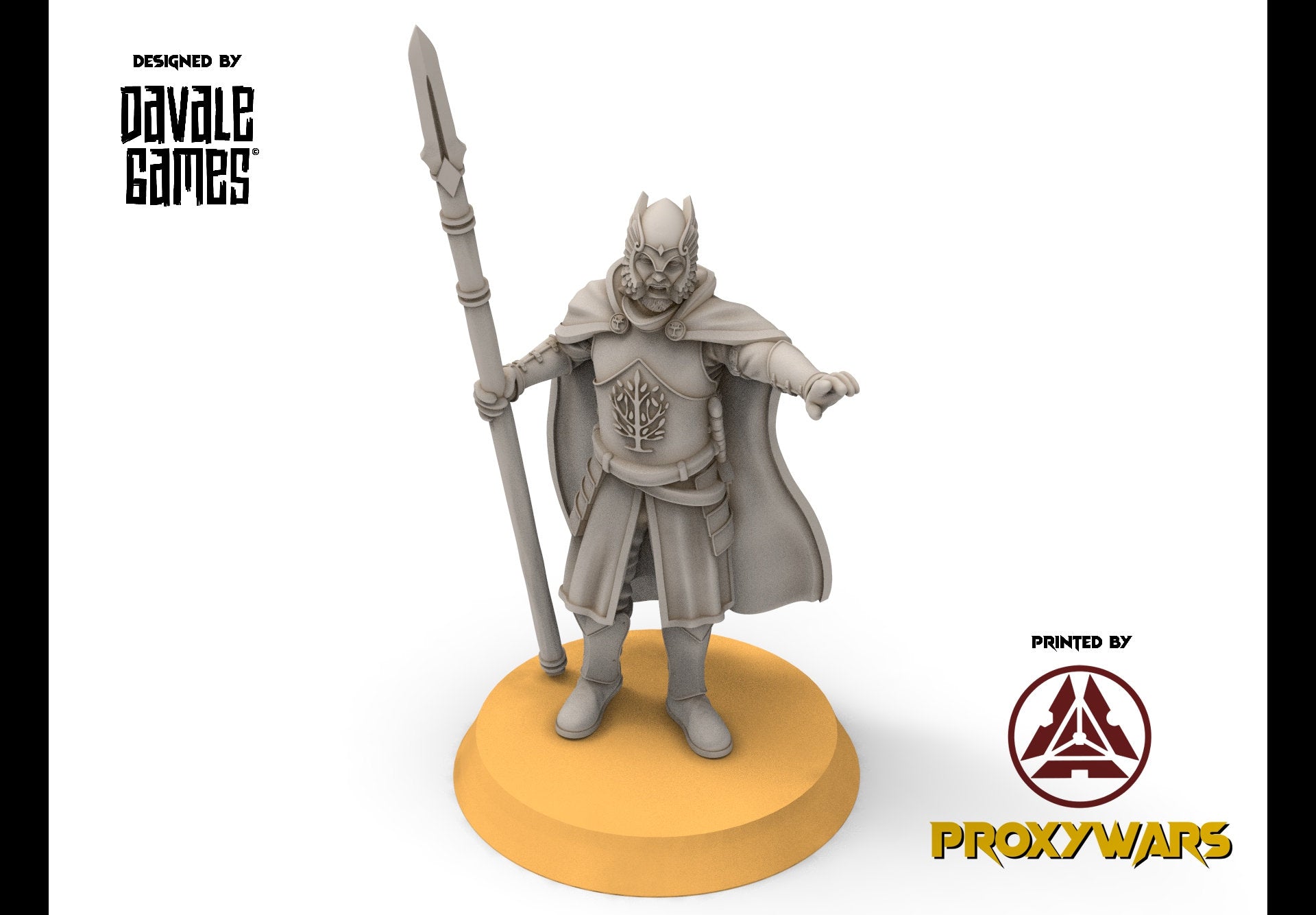 Gandor - Grey Castle Warriors with swords, Protectors of the Shire, Dune Din, Bowmen, Scouts miniatures for wargame D&D, Lotr...