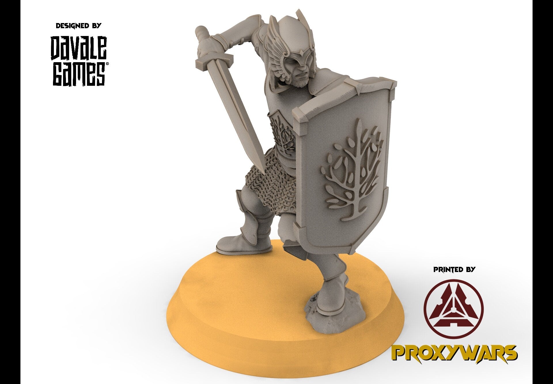 Gandor - Grey Castle Warriors with swords, Protectors of the Shire, Dune Din, Bowmen, Scouts miniatures for wargame D&D, Lotr...