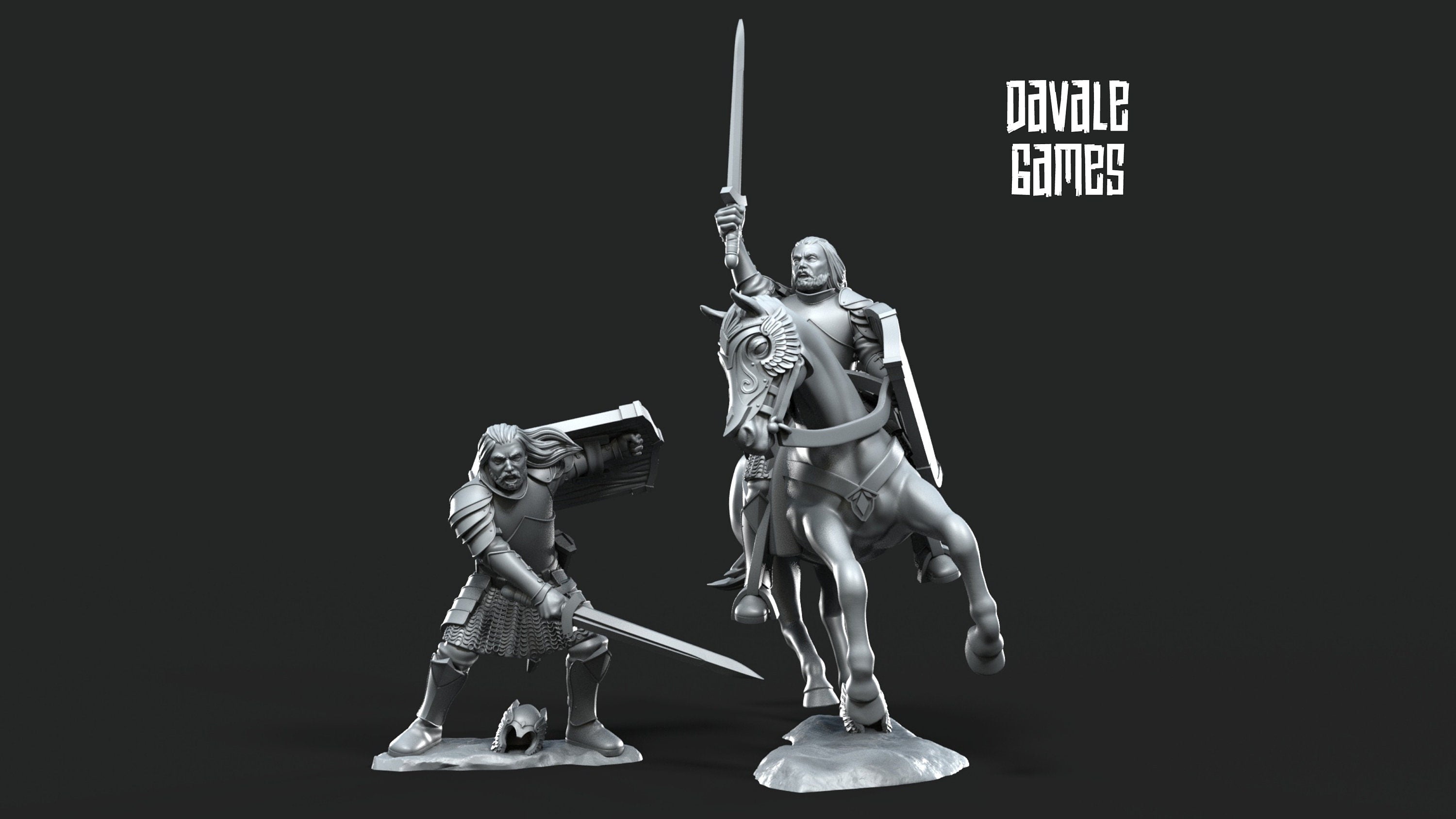 Gandor - Rangers of the North, Protectors of the Shire, Dune Din, Misty Mountains, Bowmen, Scouts miniatures for wargame D&D, Lotr...