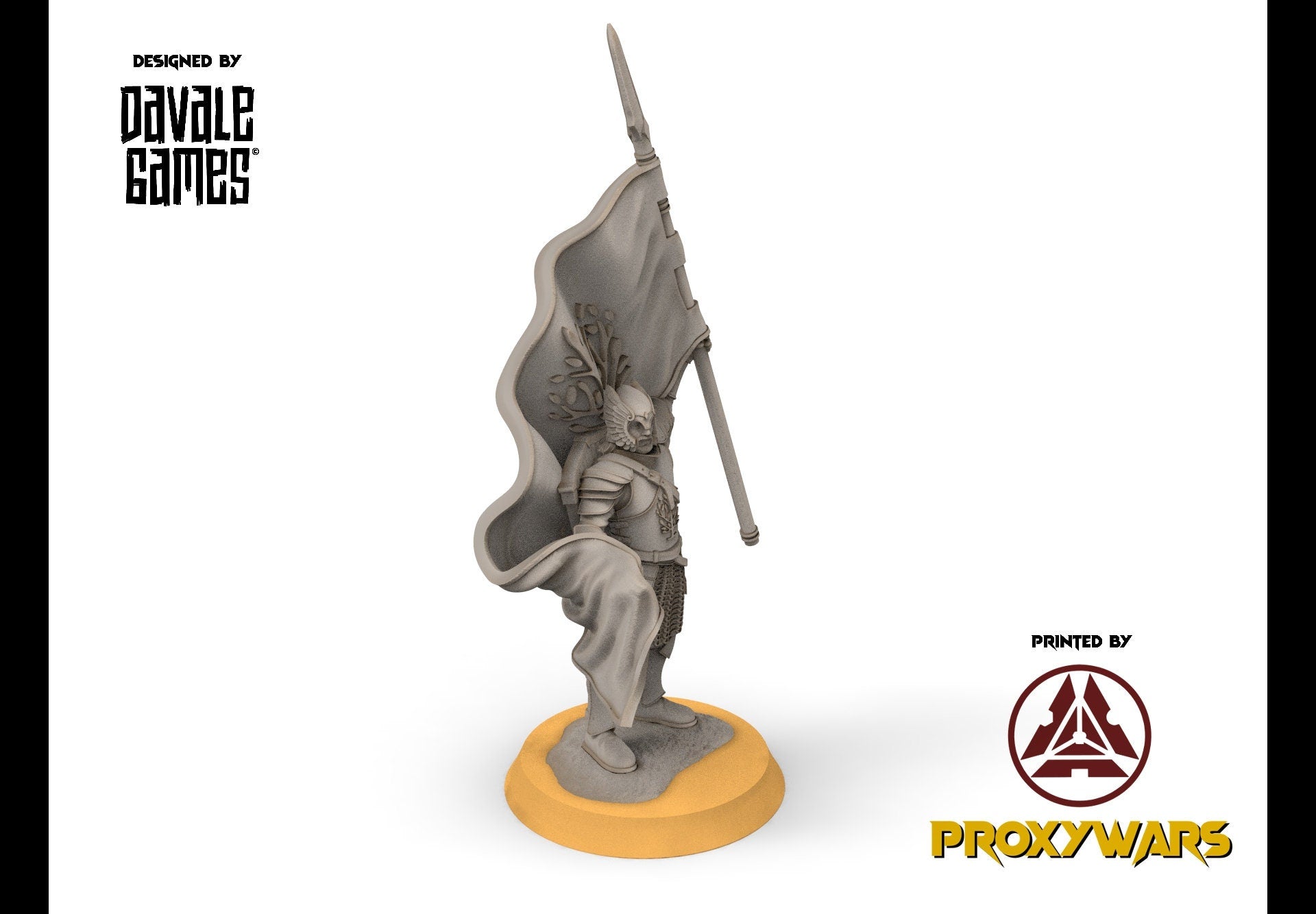Gandor - Grey Castle Banner, Protectors of the Shire, Dune Din, Bowmen, Scouts miniatures for wargame D&D, Lotr...