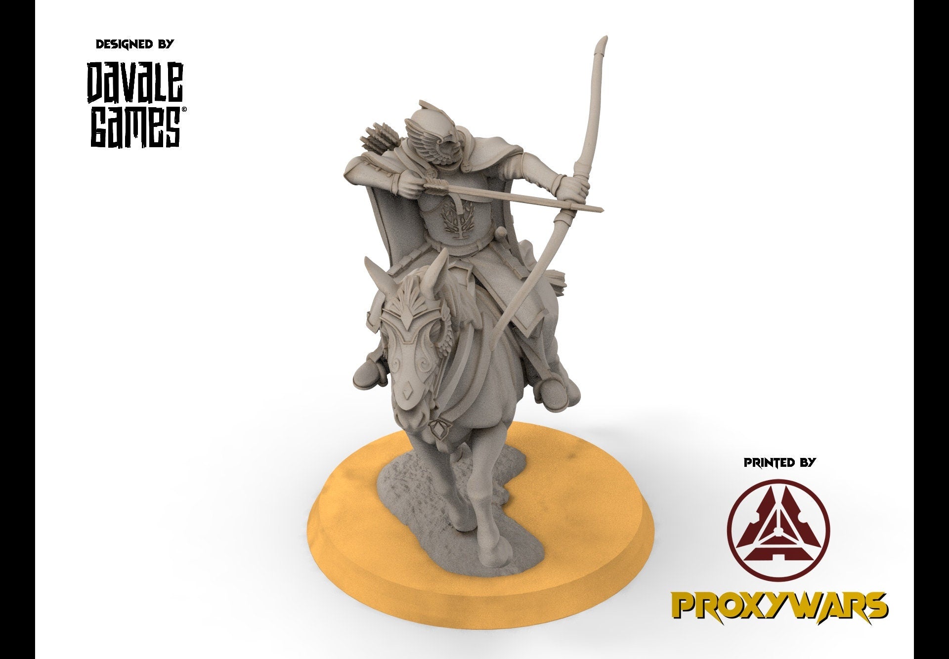 Gandor - Grey Castle Court Guards Mounted, Protectors of the Shire, Dune Din, Bowmen, Scouts miniatures for wargame D&D, Lotr...