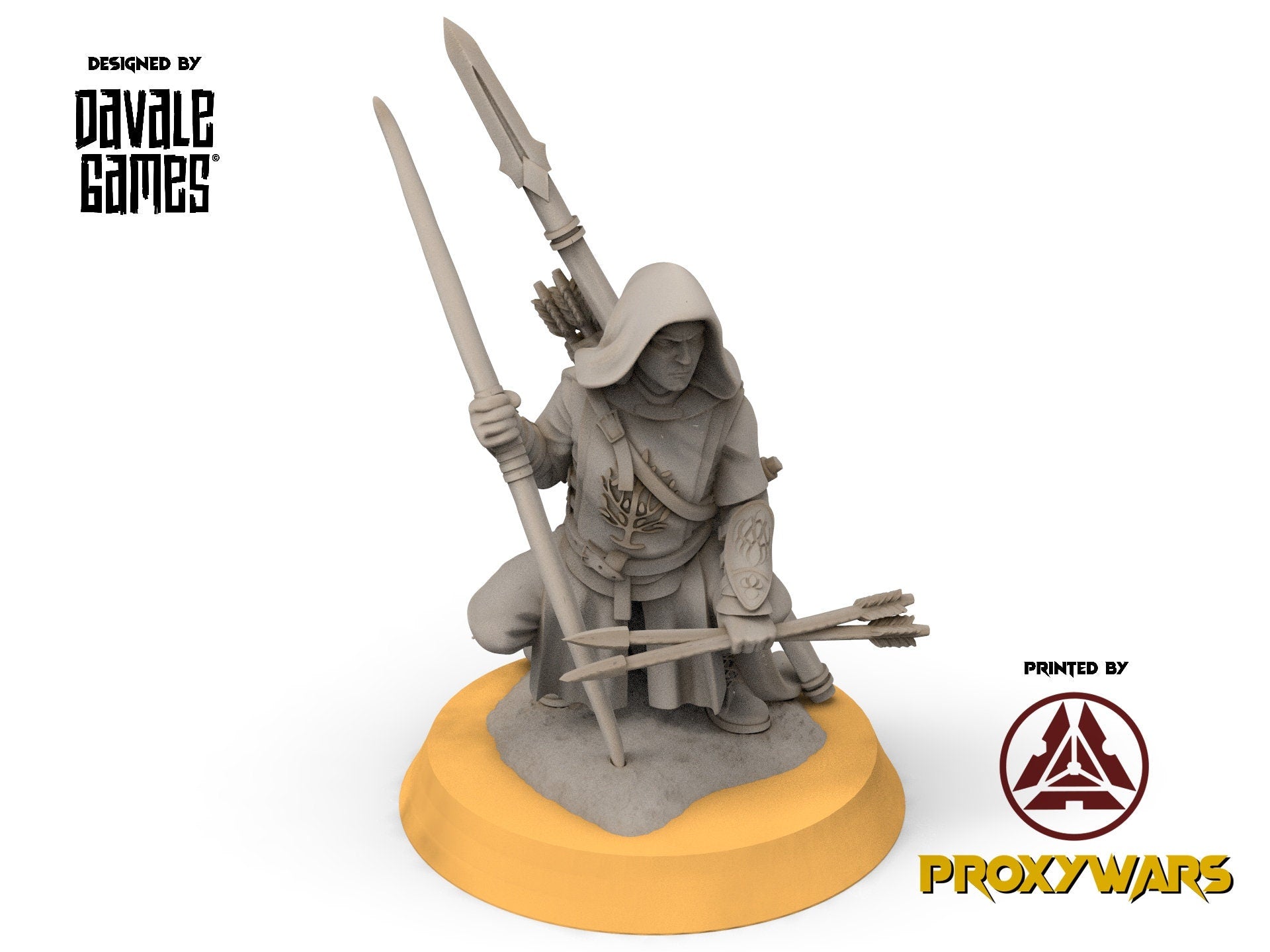 Gandor - Grey Castle Rangers, Protectors of the Shire, Dune Din, Bowmen, Scouts miniatures for wargame D&D, Lotr...