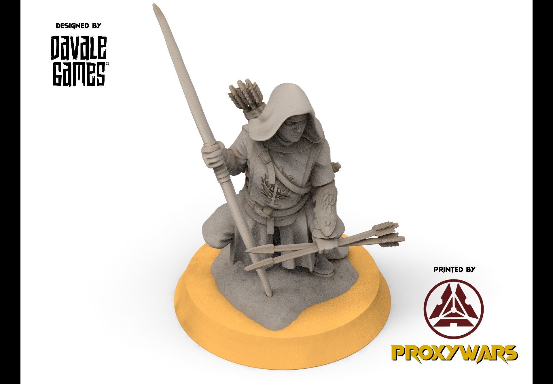 Gandor - Grey Castle Rangers, Protectors of the Shire, Dune Din, Bowmen, Scouts miniatures for wargame D&D, Lotr...