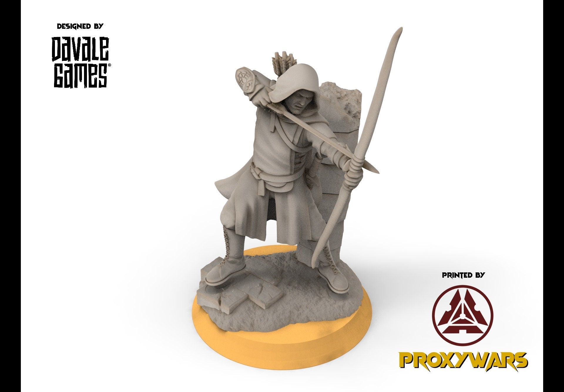 Gandor - Grey Castle Rangers, Protectors of the Shire, Dune Din, Bowmen, Scouts miniatures for wargame D&D, Lotr...