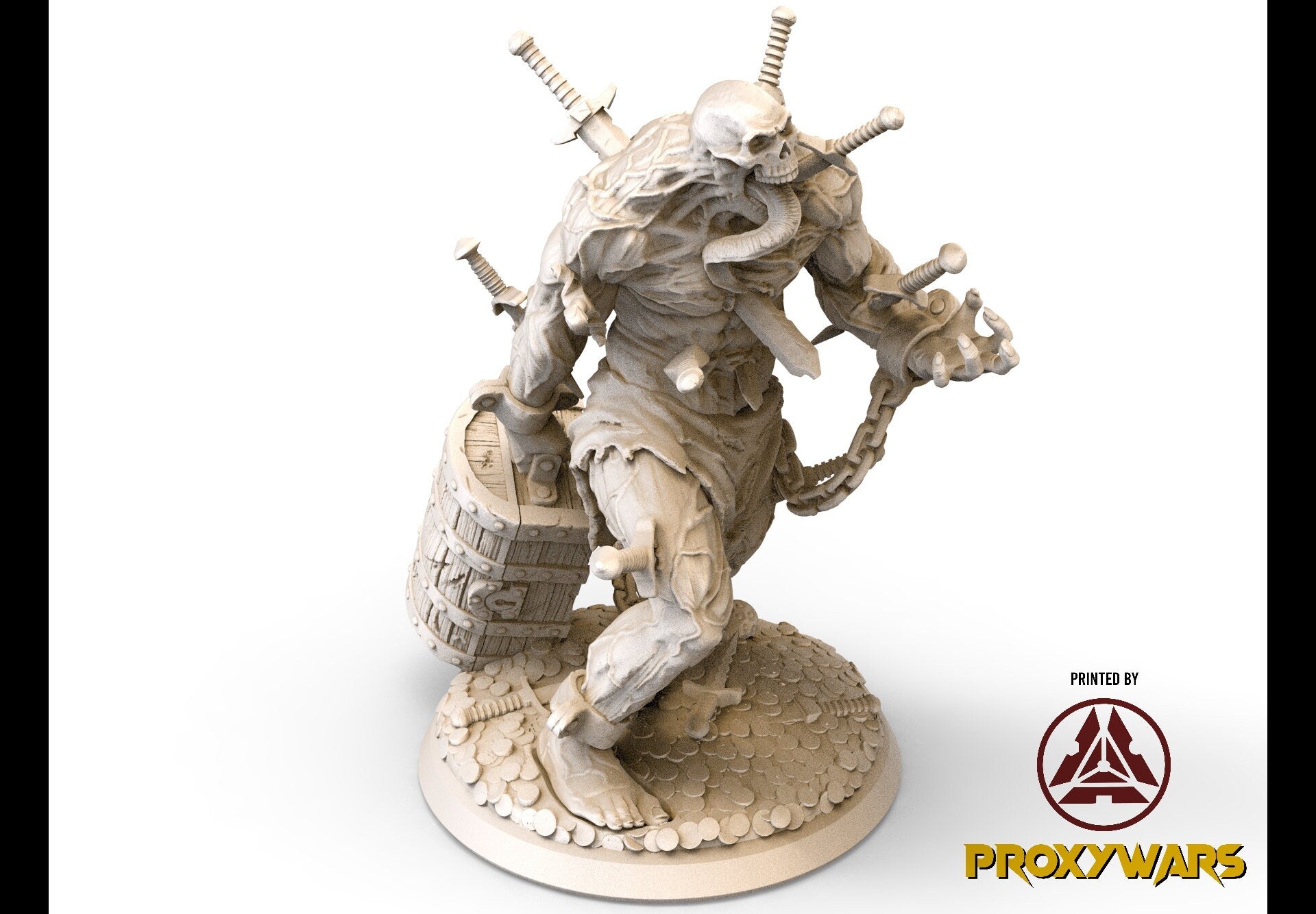 The Spectral Reckoning - Enemy - Phantom Dragon (Large - 50 mm), Flesh of Gods, for Wargames, Dungeons & Dragons TTRPG