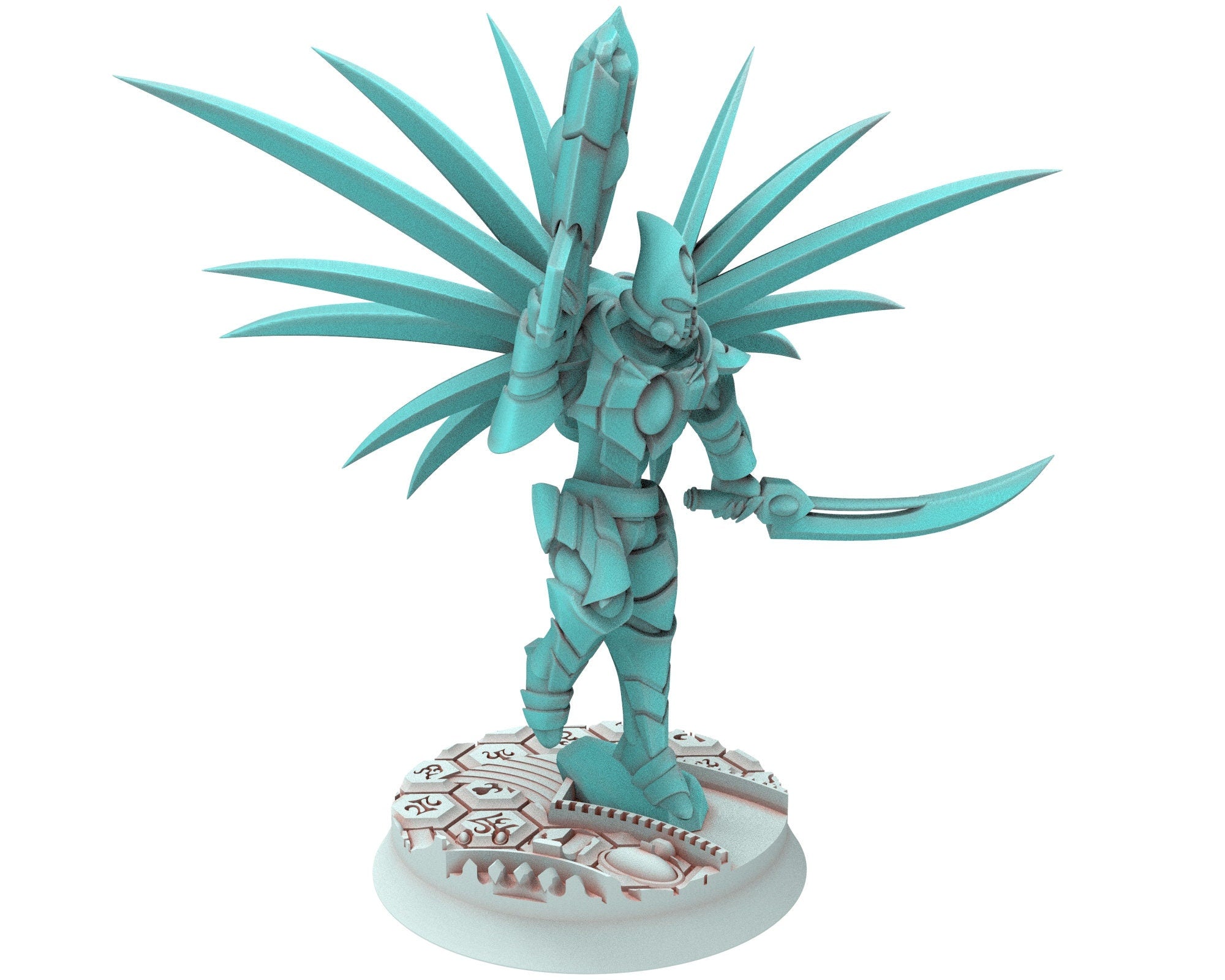 Space Elves - Flying Boss modular miniature - Tech Elves Edge Miniatures, The Cursed Dimension