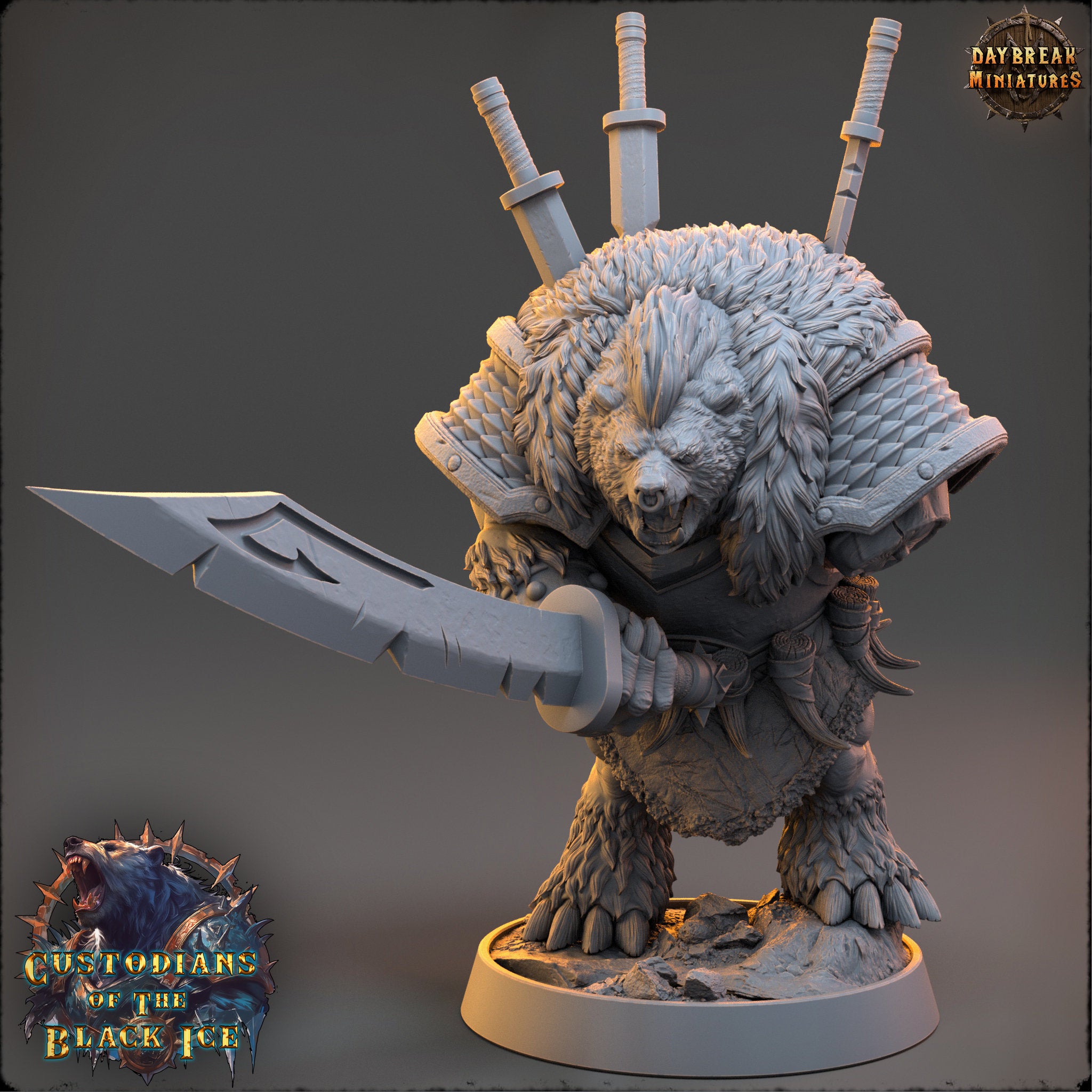 Custodians of The Black Ice - Igor Masher, quest for glory, DayBreak Miniatures, for Wargames, Dungeons & Dragons TTRPG
