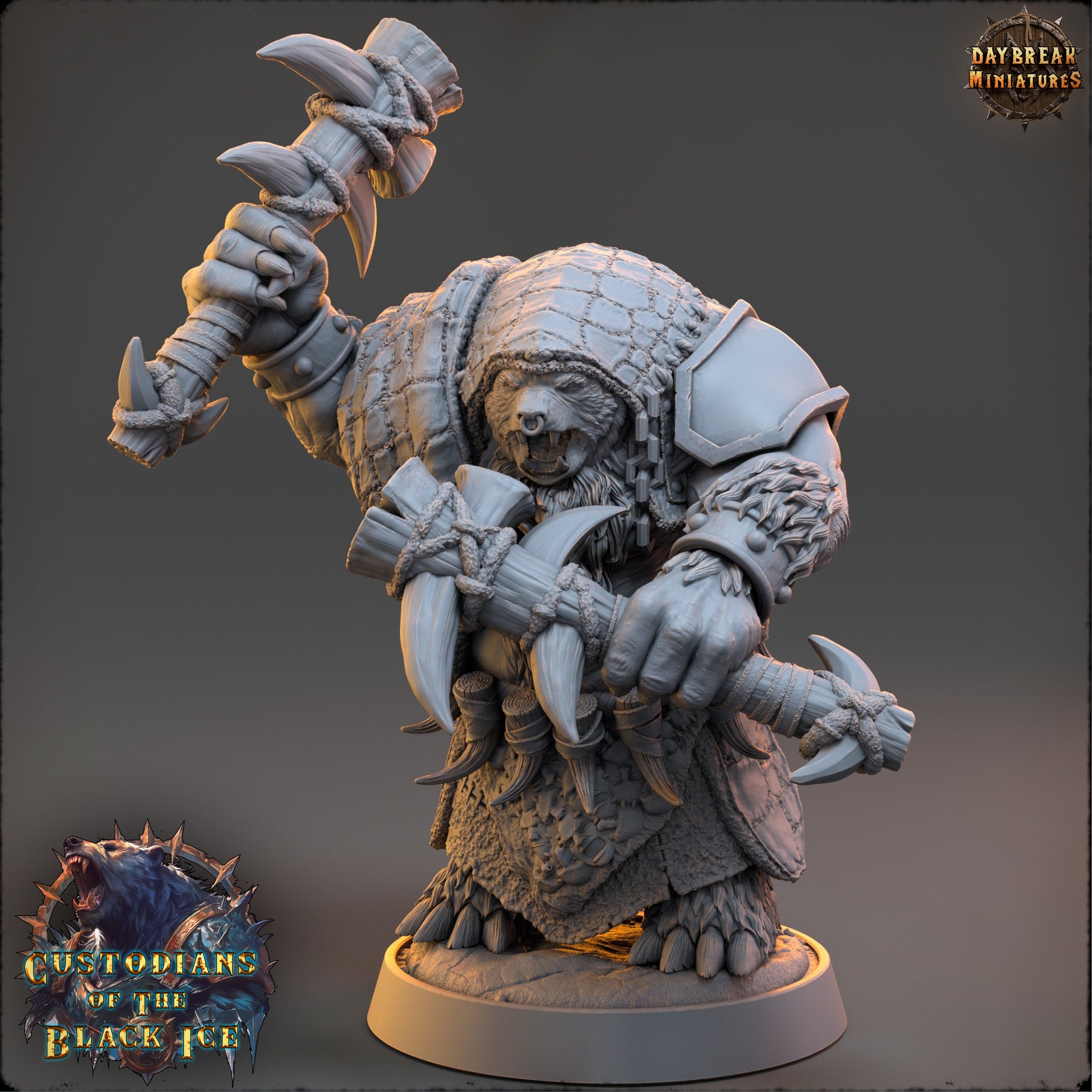 Custodians of The Black Ice - Clubber Zang, quest for glory, DayBreak Miniatures, for Wargames, Dungeons & Dragons TTRPG