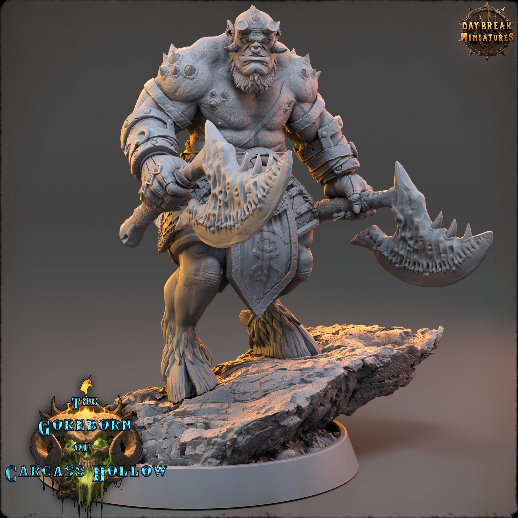 The Goreborn of Carcass Hollow - Vregosh Dooz, quest for glory, DayBreak Miniatures, for Wargames, Dungeons & Dragons TTRPG