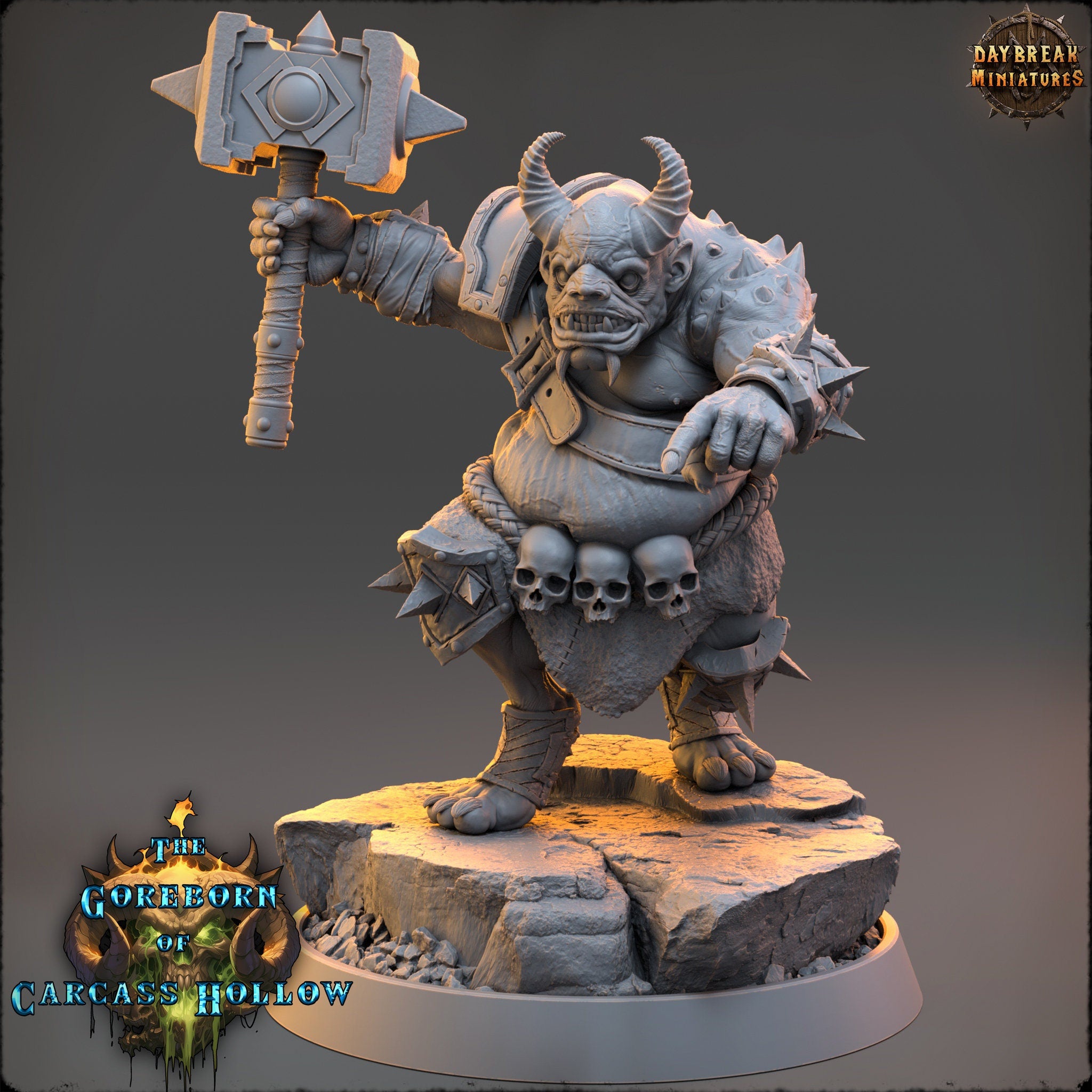 The Goreborn of Carcass Hollow - Orhaz Drex, quest for glory, DayBreak Miniatures, for Wargames, Dungeons & Dragons TTRPG