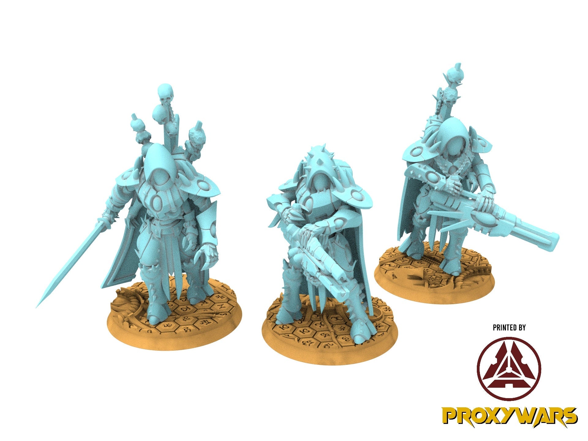 Space Elves - x5 Warriors - Tech Elves Edge Miniatures, The Cursed Dimension