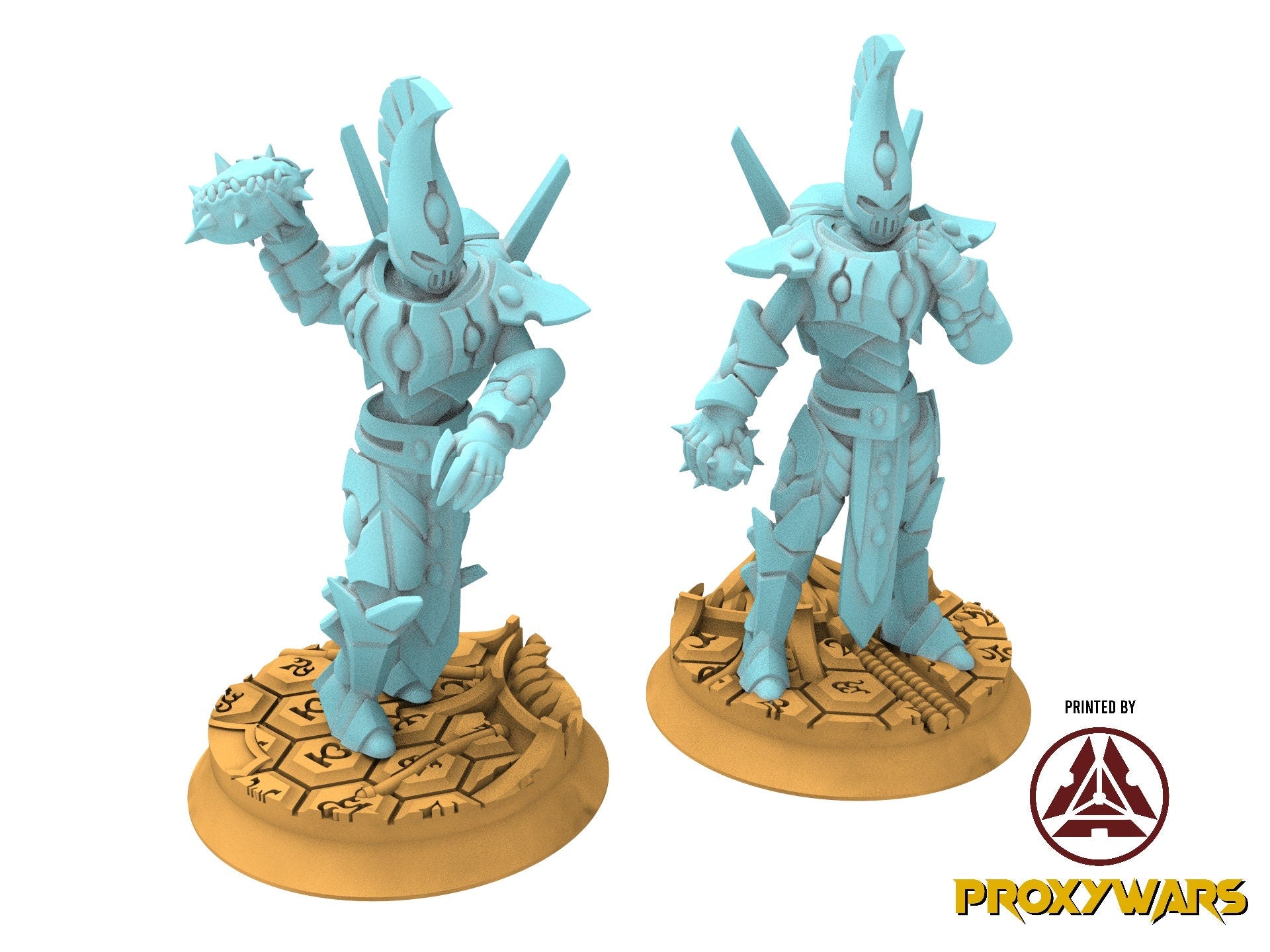 Space Elves - x2 SpikeBall Scorpid Warrior - Tech Elves Edge Miniatures, The Cursed Dimension