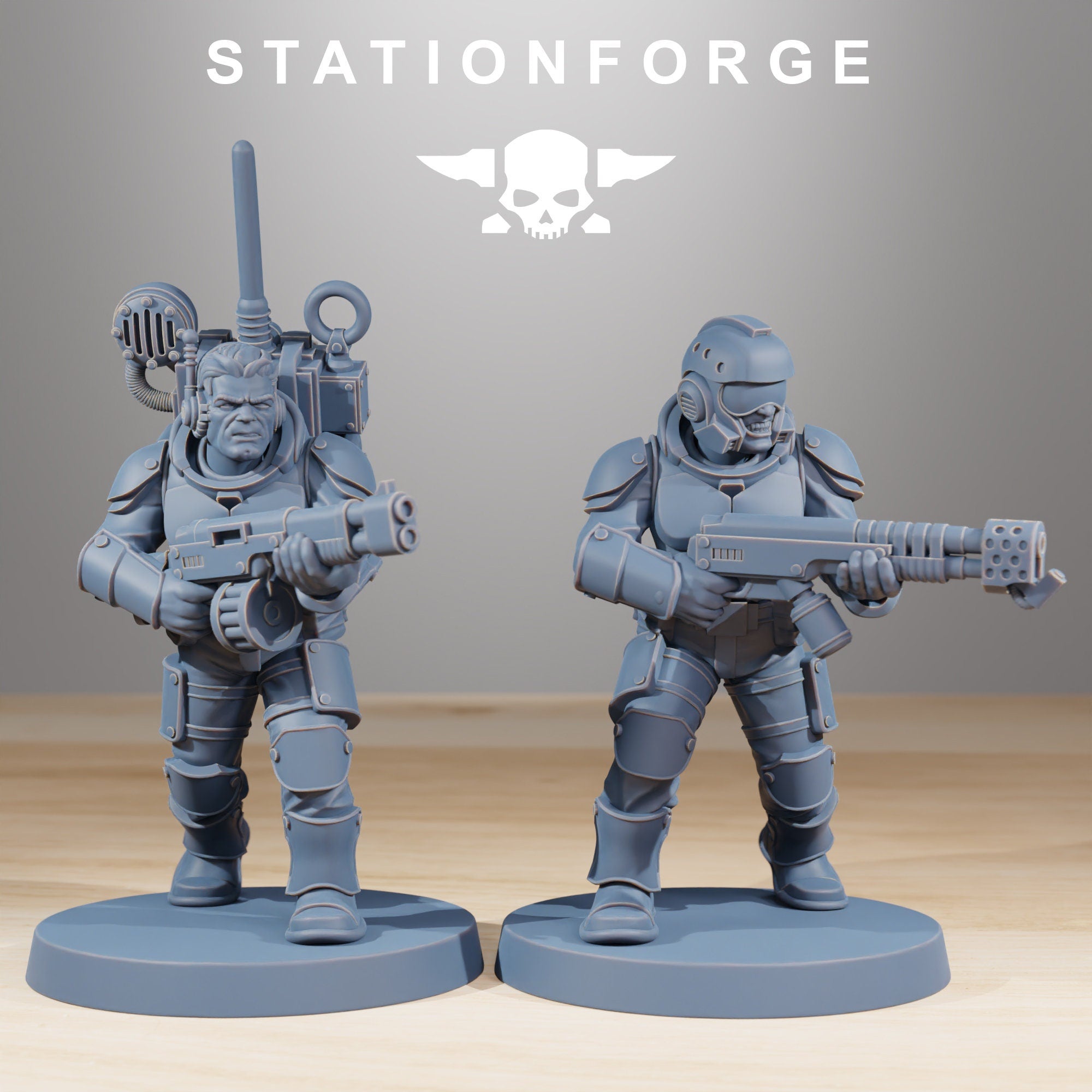 National Guard - Vaskar Infantry Builder kit, mechanized infantry, post apocalyptic empire, usable for tabletop wargame.