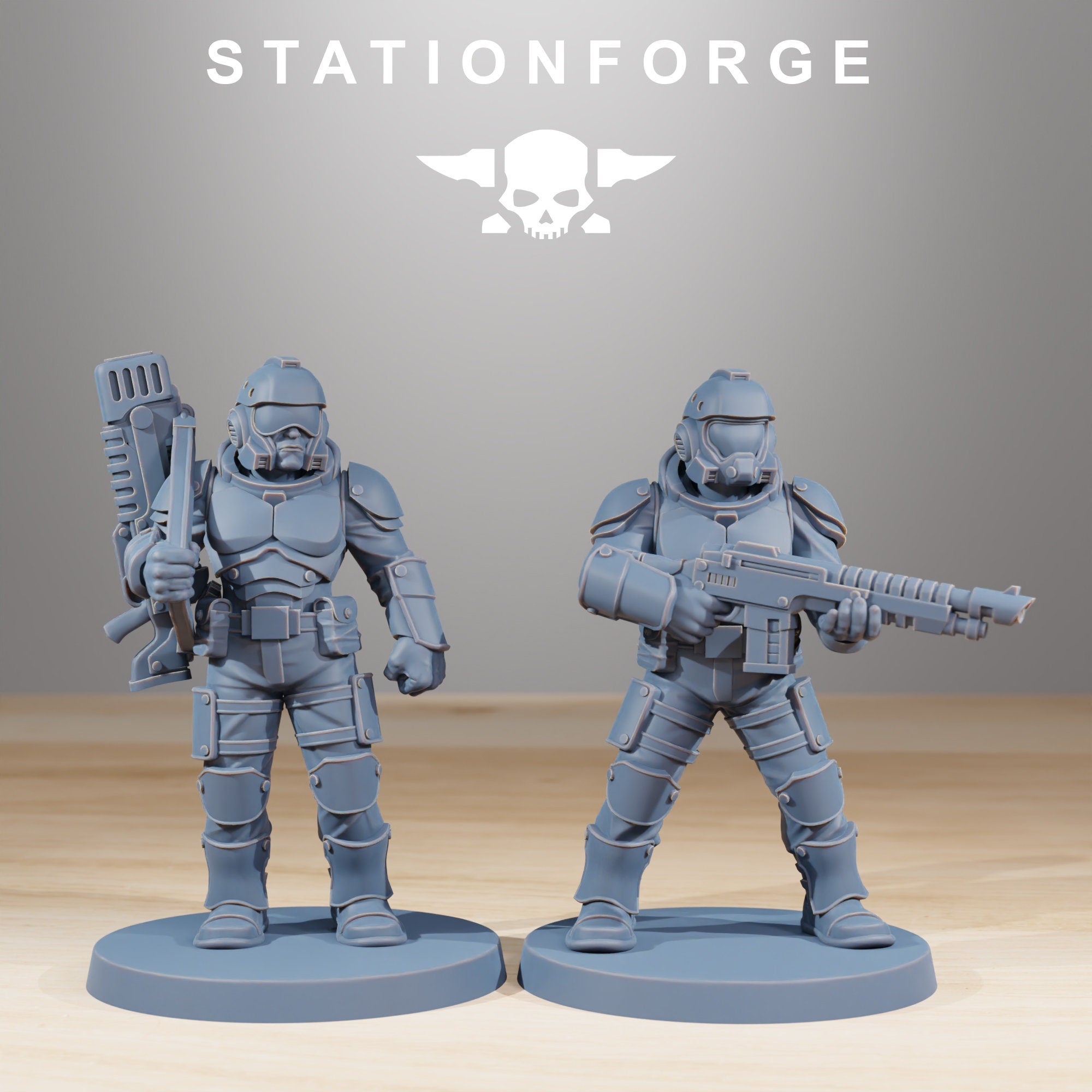Vaskar - Infantry Builder kit, mechanized infantry, post apocalyptic empire, usable for tabletop wargame.