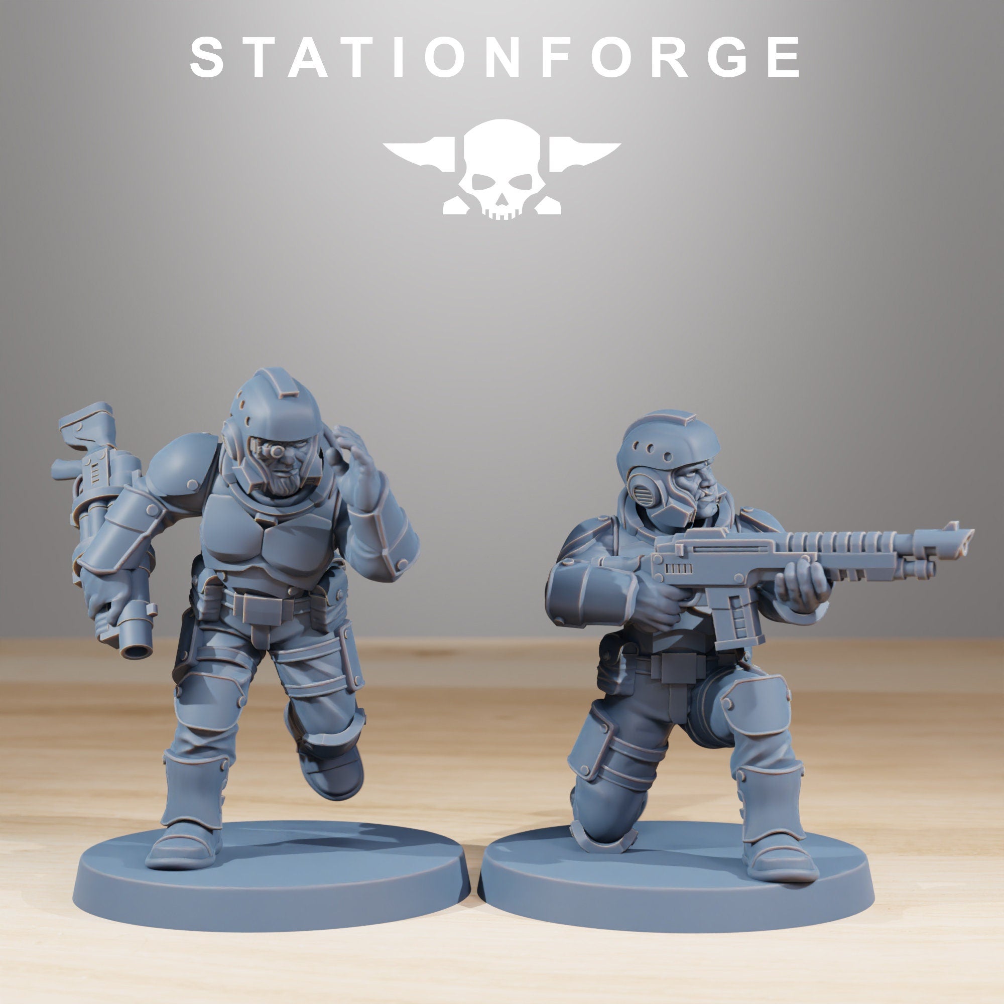 Vaskar - Infantry Builder kit, mechanized infantry, post apocalyptic empire, usable for tabletop wargame.