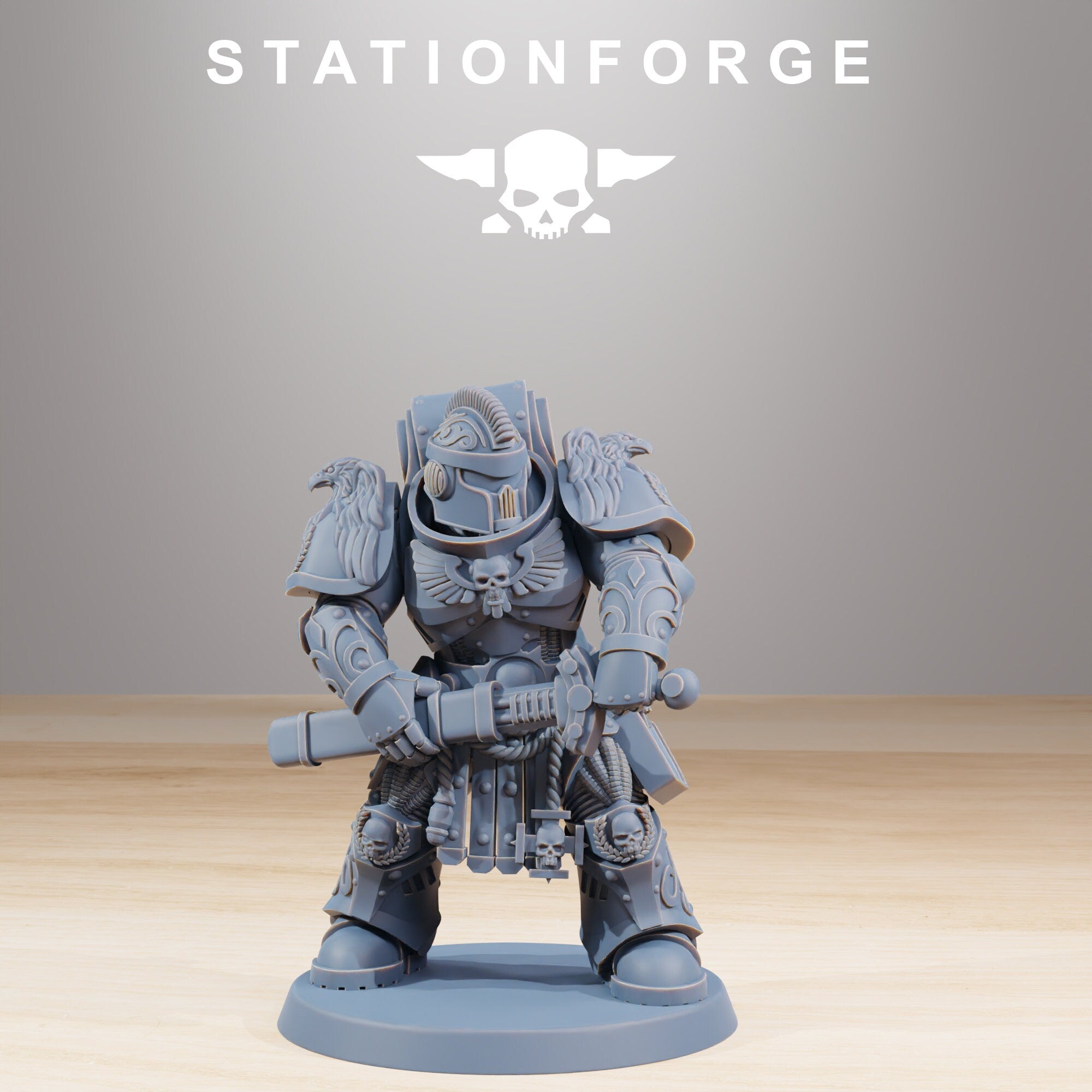 Socratis - Guardmen, mechanized infantry, post apocalyptic empire, usable for tabletop wargame.