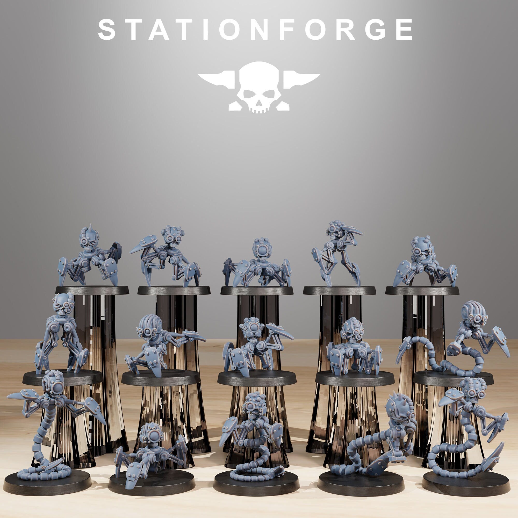 Servo - Bots Remake, mechanized infantry, post apocalyptic empire, usable for tabletop wargame.