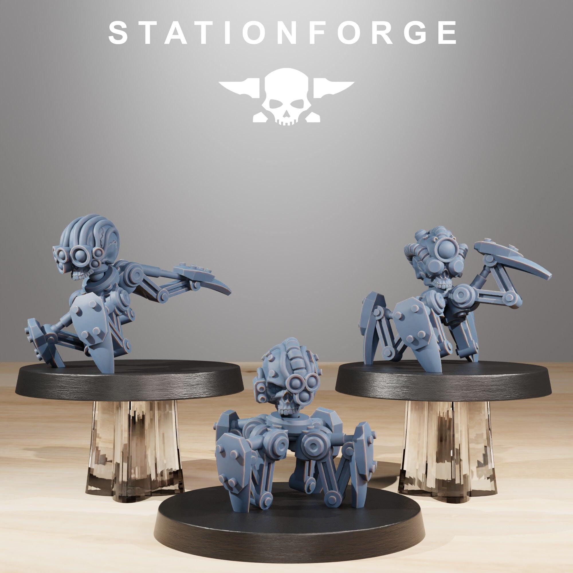 Servo - Bots Remake, mechanized infantry, post apocalyptic empire, usable for tabletop wargame.