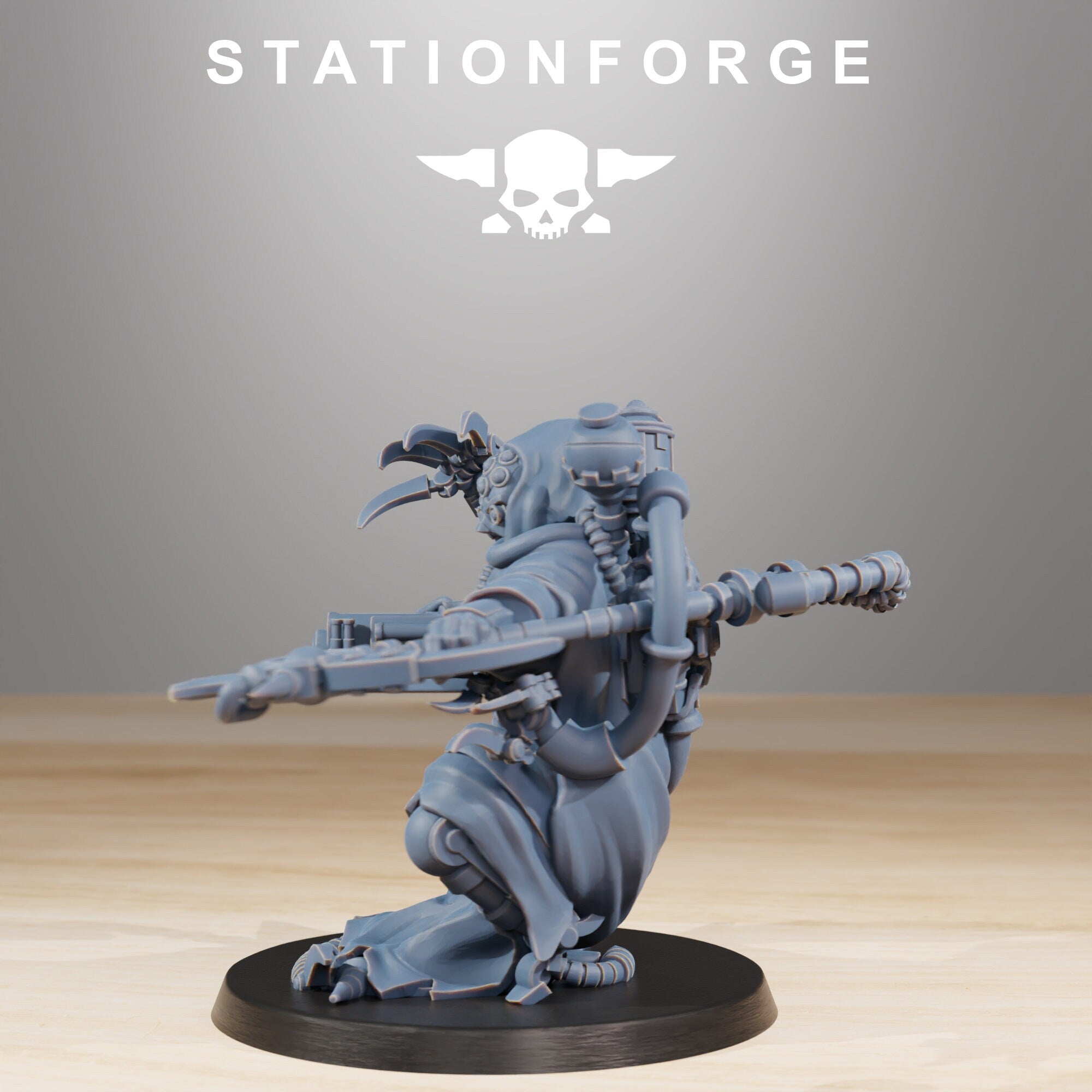 Scavenger - Cultist&Seer, infanterie mécanisée, empire post apocalyptique, utilisable pour tabletop wargame.