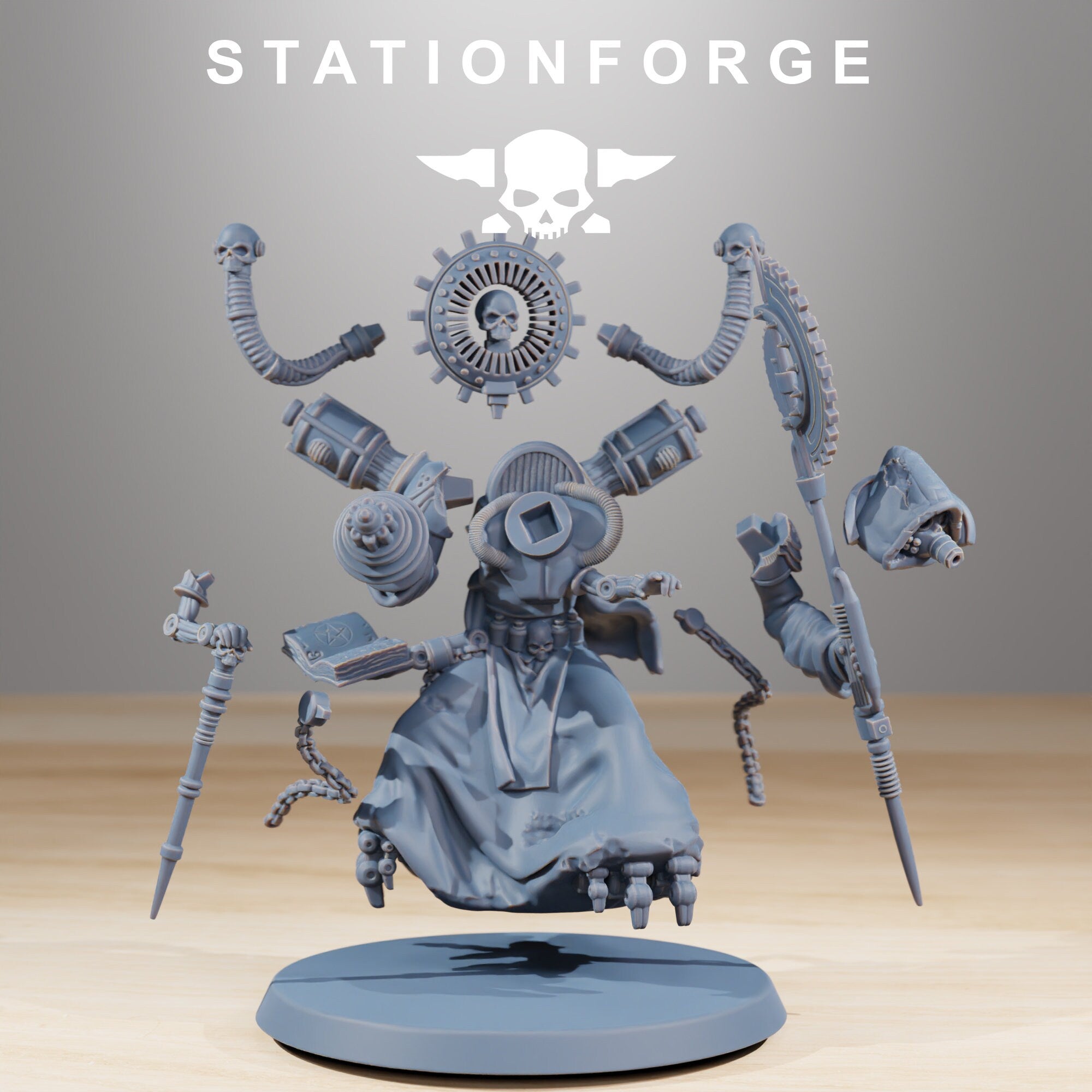 Scavenger - Cultist&Seer, infanterie mécanisée, empire post apocalyptique, utilisable pour tabletop wargame.