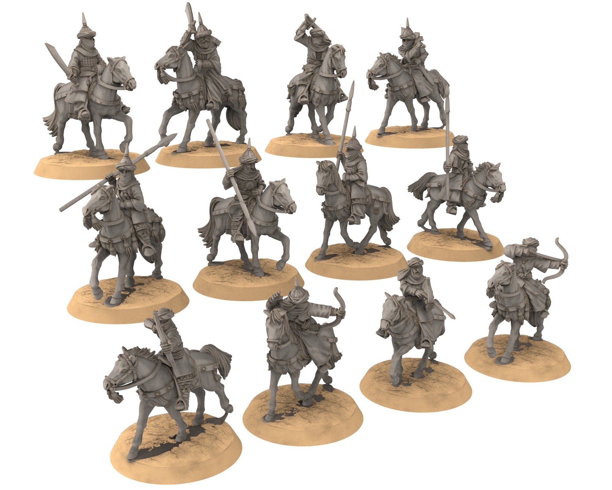 Harad - Southron Army Bundle, Berber nomads, Harad Bedouin Arabs Sarazins Medbury miniatures for wargame D&D, Lotr...