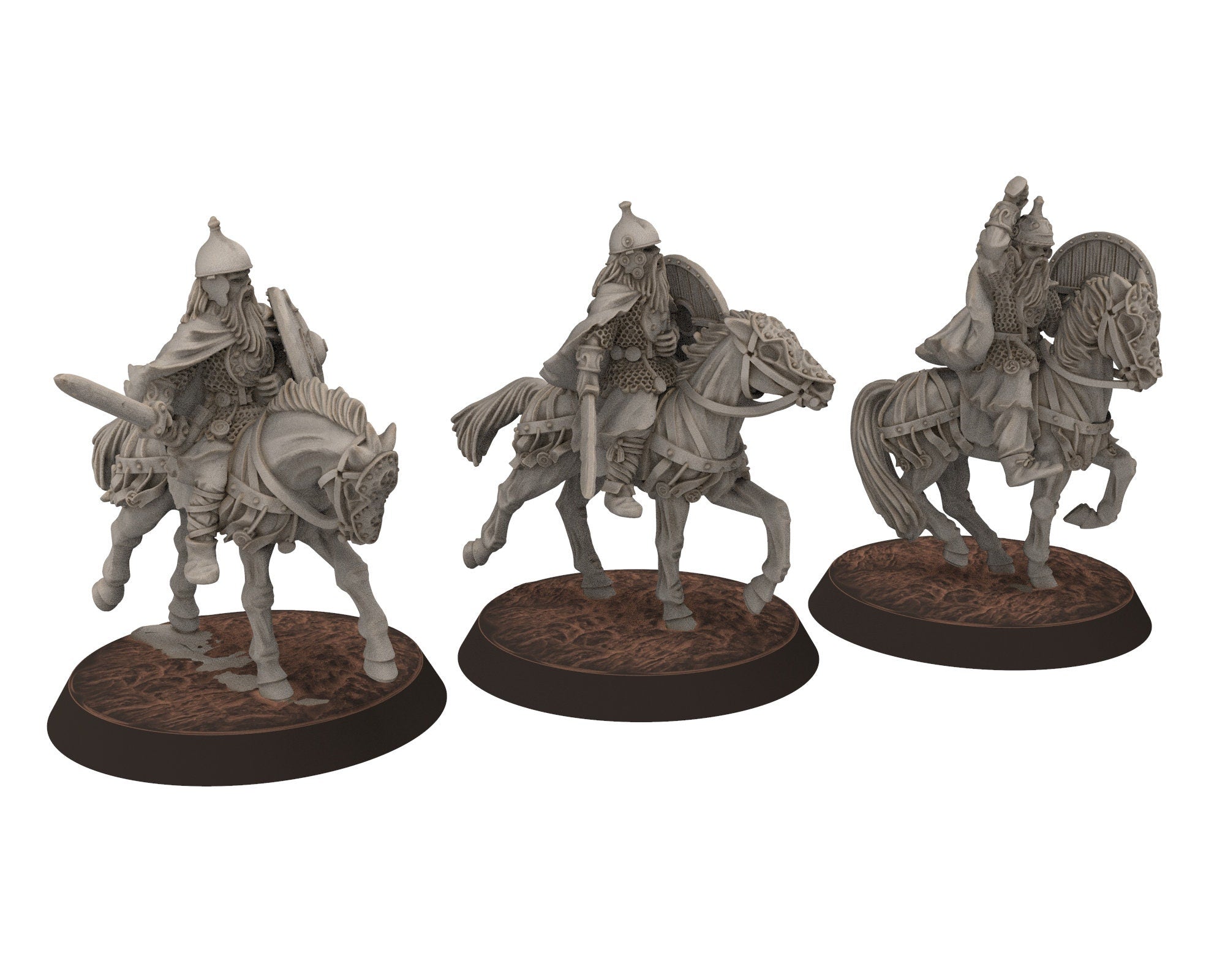 Undead Ghosts - Flag of Ghosty Gaul specters of the old war, under the mountain, miniatures for wargame D&D, LOTR...