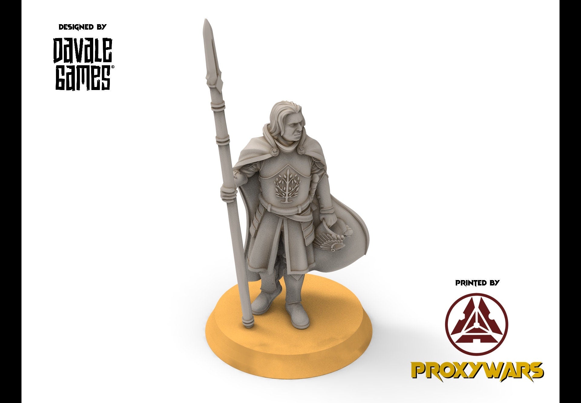 Gandor - Grey Castle Warriors with swords, Protectors of the Shire, Dune Din, Bowmen, Scouts miniatures for wargame D&D, Lotr...