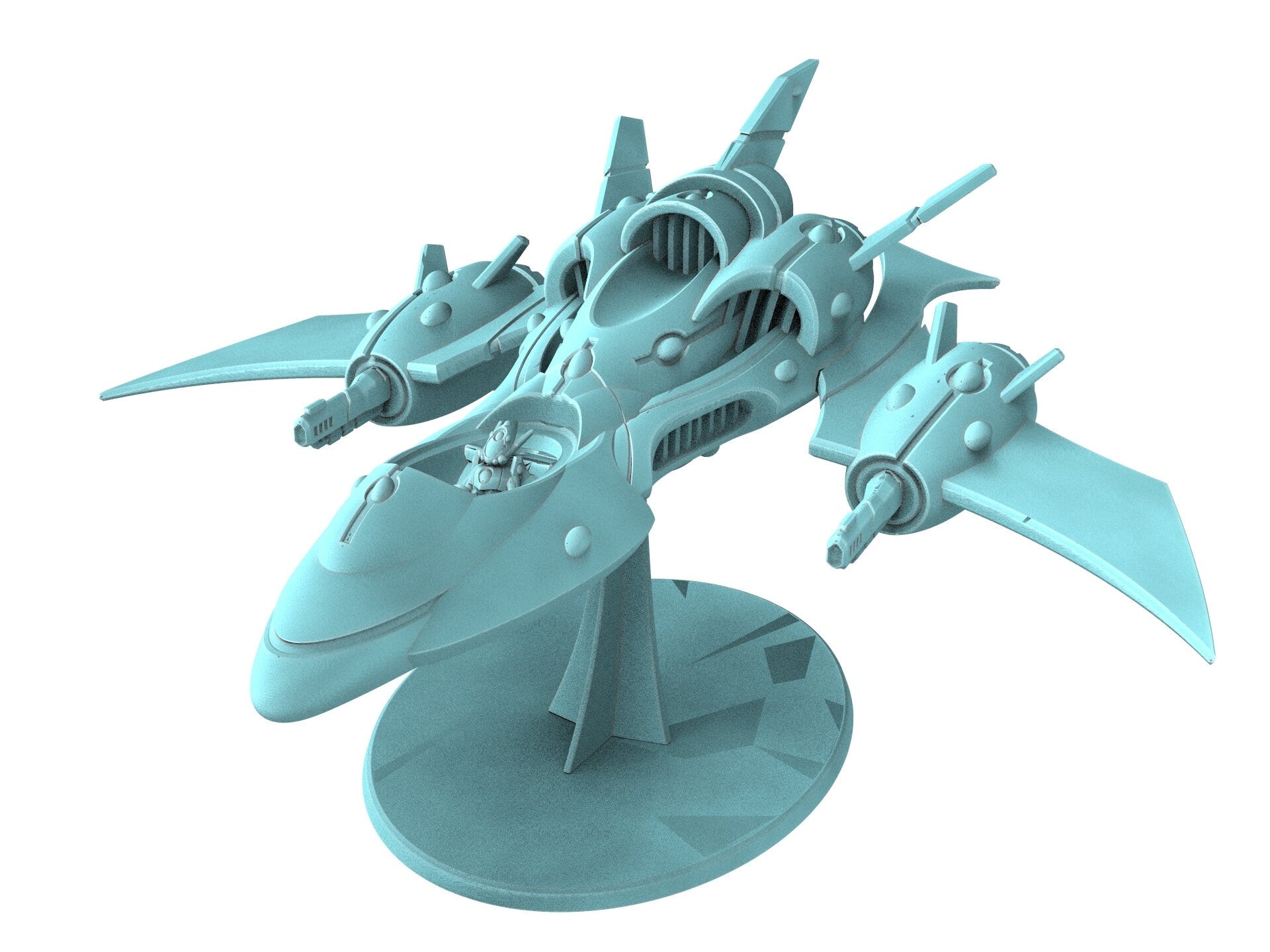 Space Elves - x3 Tech Elves Jetbike Lancers - Tech Elves Edge Miniatures, The Cursed Dimension