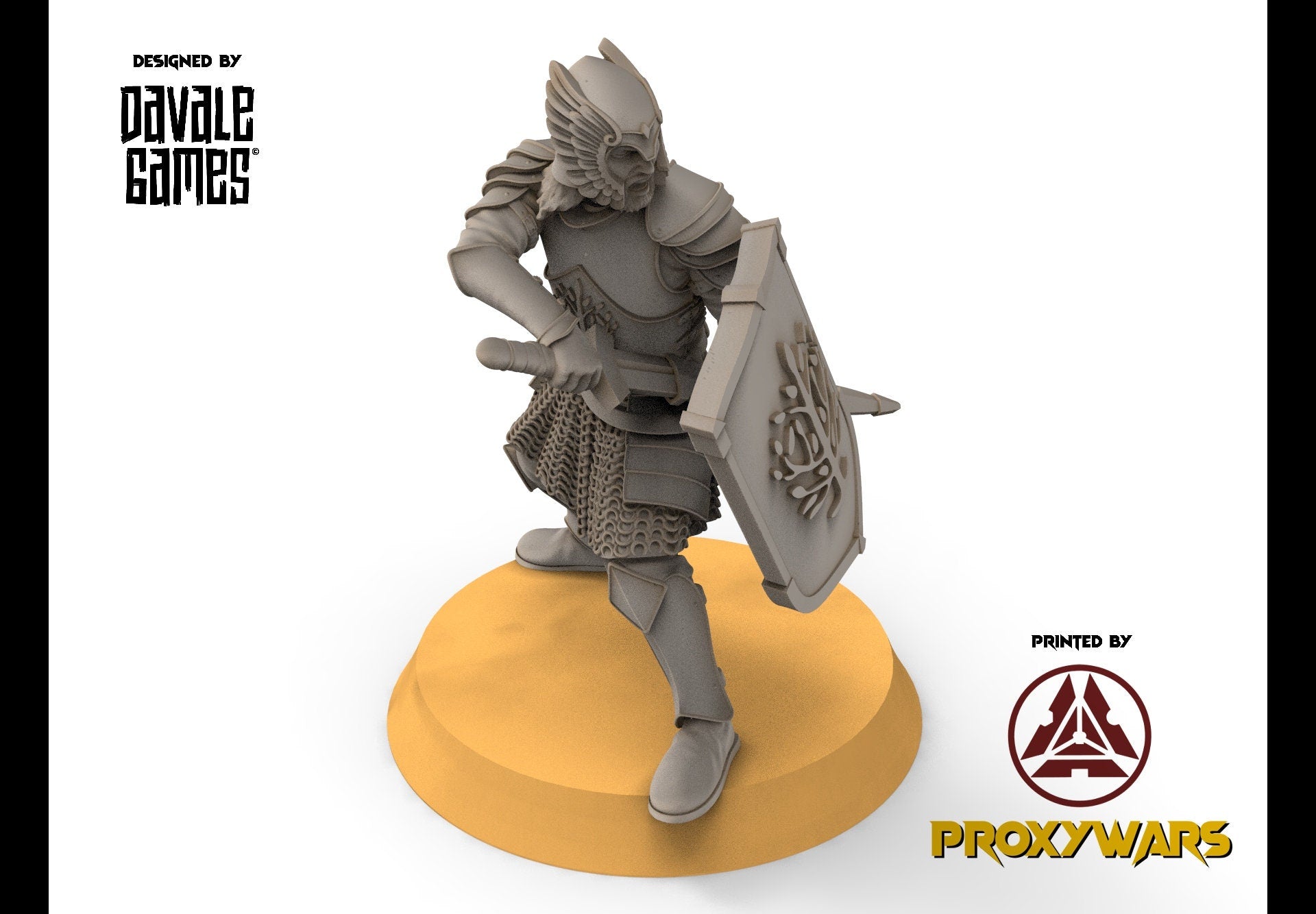 Gandor - Grey Castle Warriors with swords, Protectors of the Shire, Dune Din, Bowmen, Scouts miniatures for wargame D&D, Lotr...