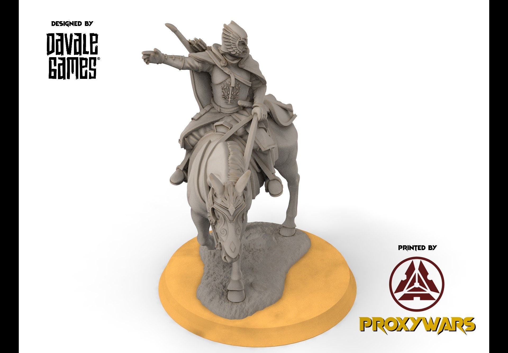 Gandor - Grey Castle Court Guards Mounted, Protectors of the Shire, Dune Din, Bowmen, Scouts miniatures for wargame D&D, Lotr...