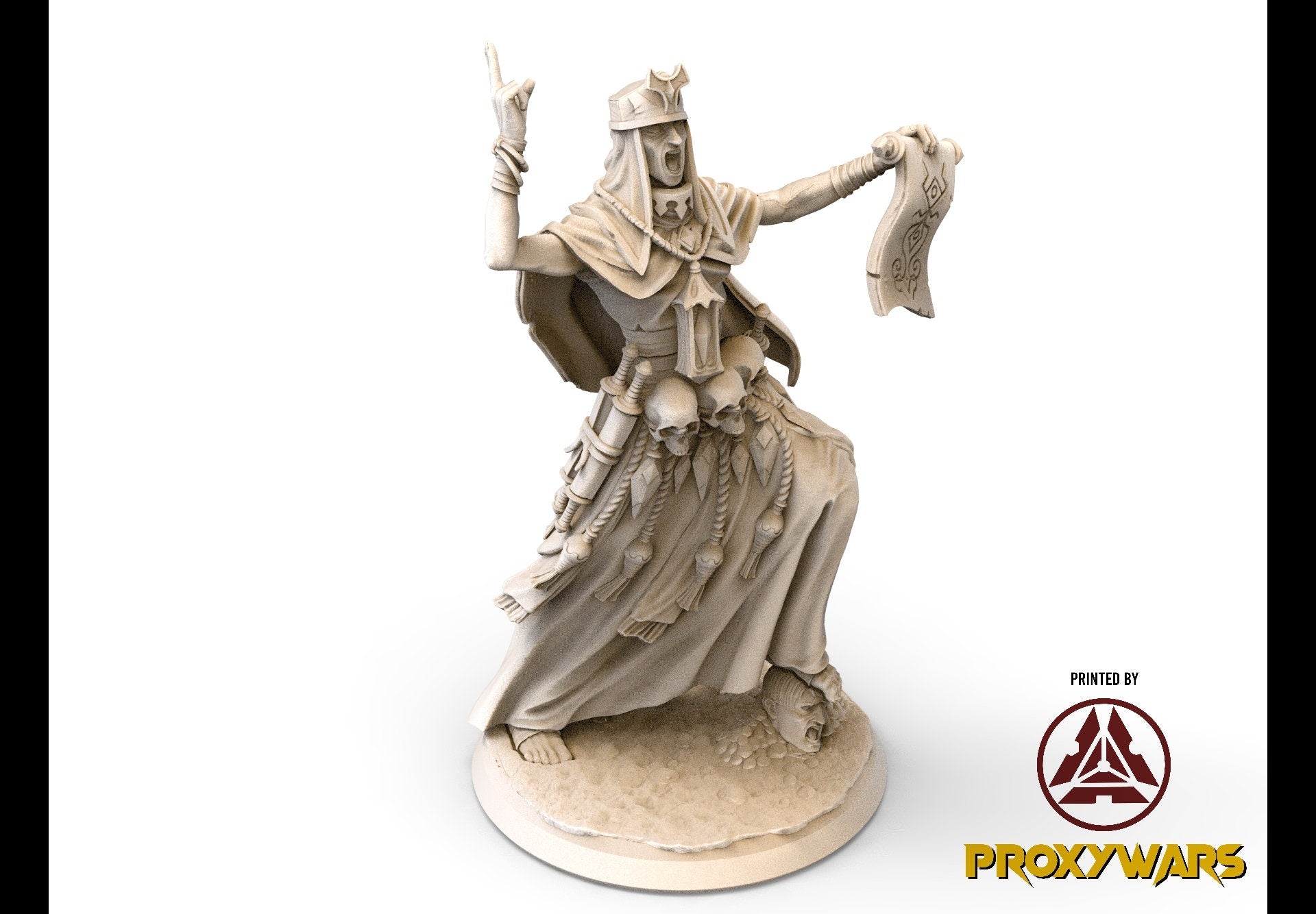 The Spectral Reckoning - Bust - Mathenas, Gargoyle King 75mm, Flesh of Gods, for Wargames, Dungeons & Dragons TTRPG