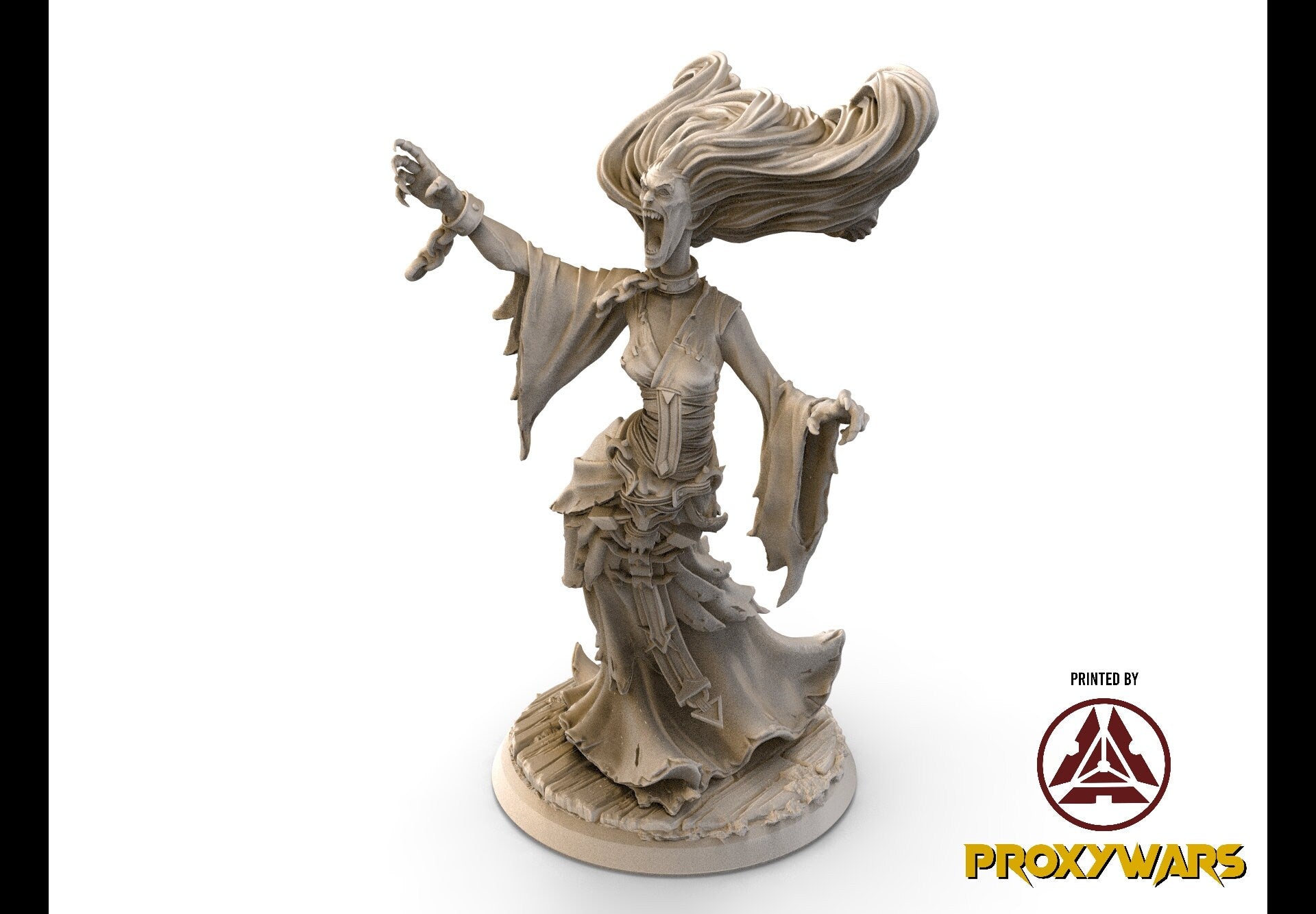 The Spectral Reckoning - Hero -Thorne, Dusk Domain Druid (Elf Druid) (Medium - 25 mm), Flesh of Gods, for Wargames, Dungeons & Dragons TTRPG