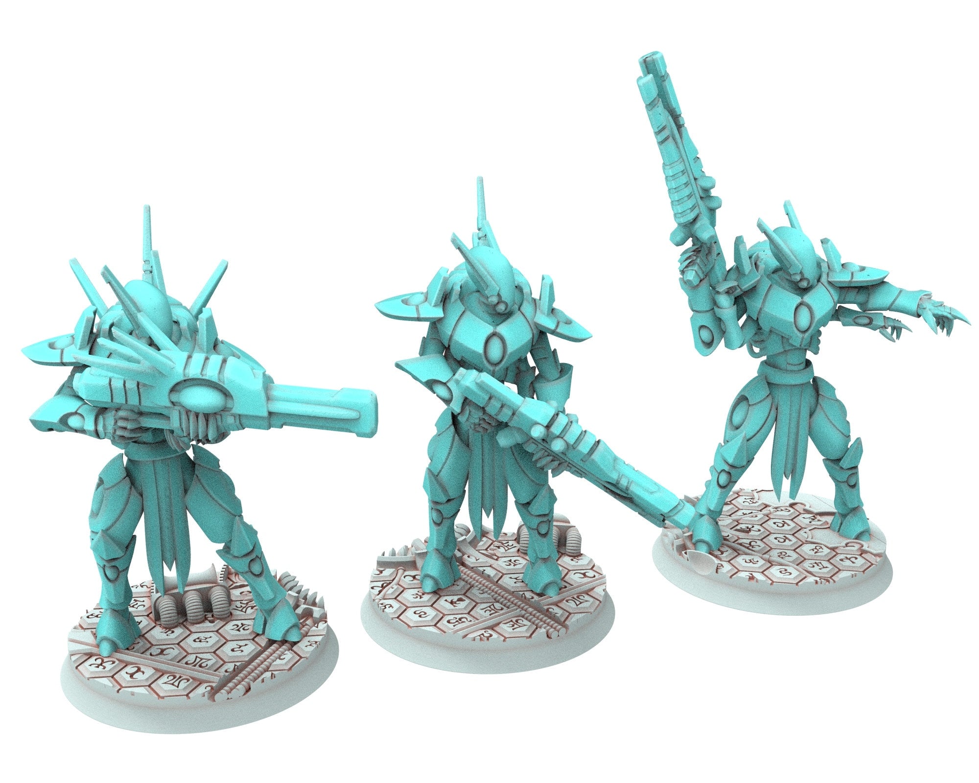 Space Elves - x10 Tech Elves starter bundle modular miniature - Tech Elves Edge Miniatures, The Cursed Dimension
