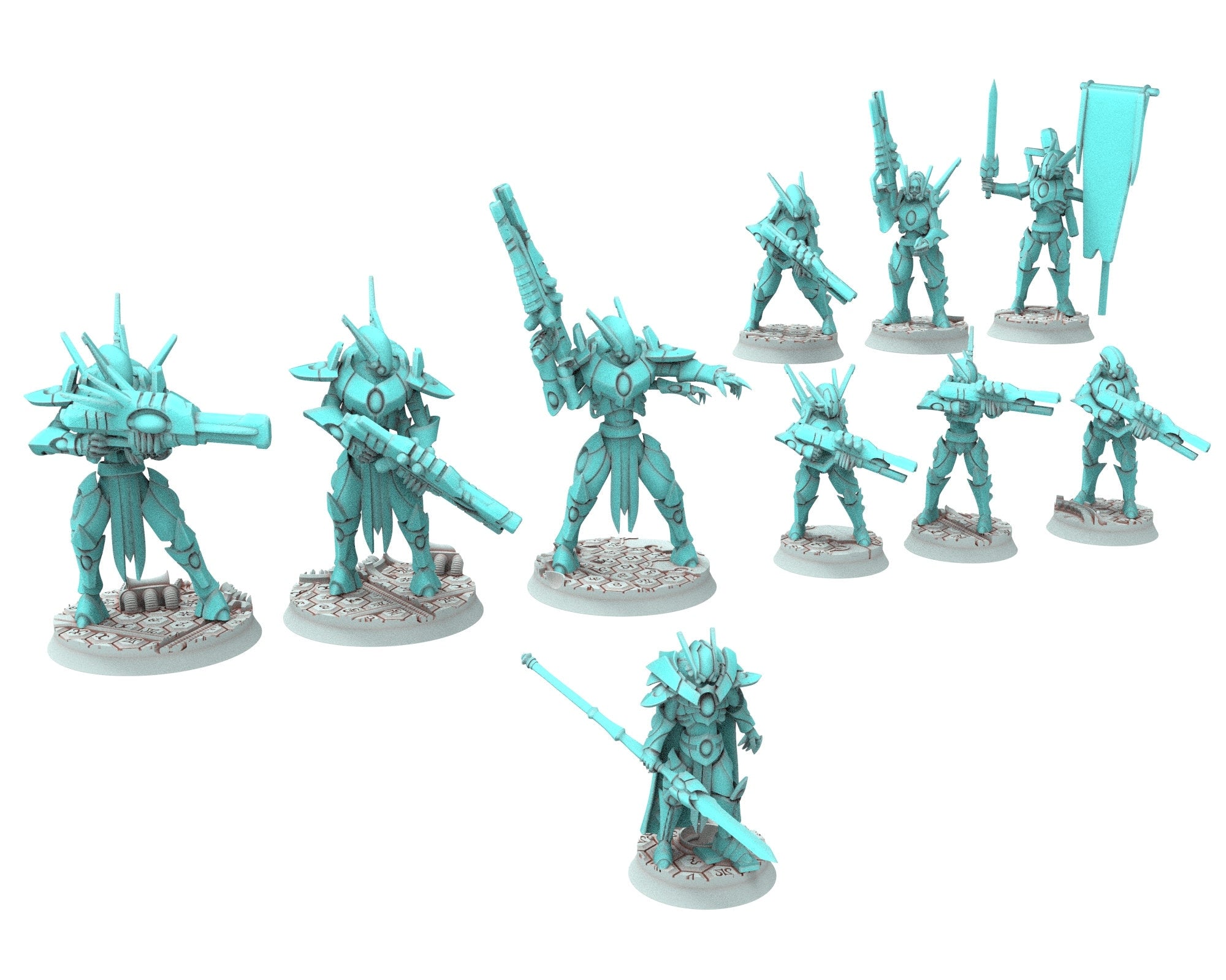 Space Elves - Astromancer modular miniature - Tech Elves Edge Miniatures, The Cursed Dimension