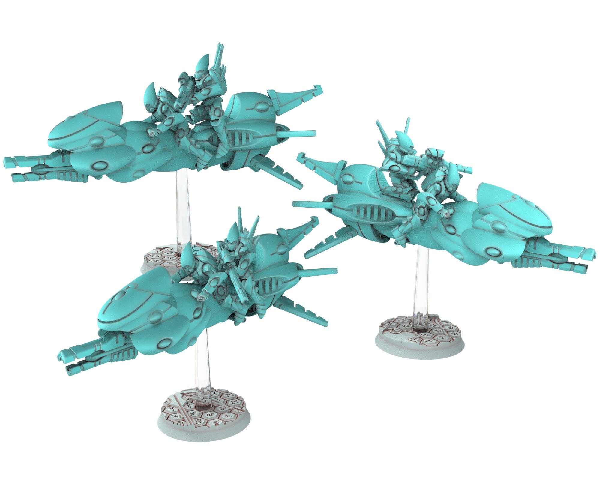 Space Elves - Motojet modular miniature - Tech Elves Edge Miniatures, The Cursed Dimension