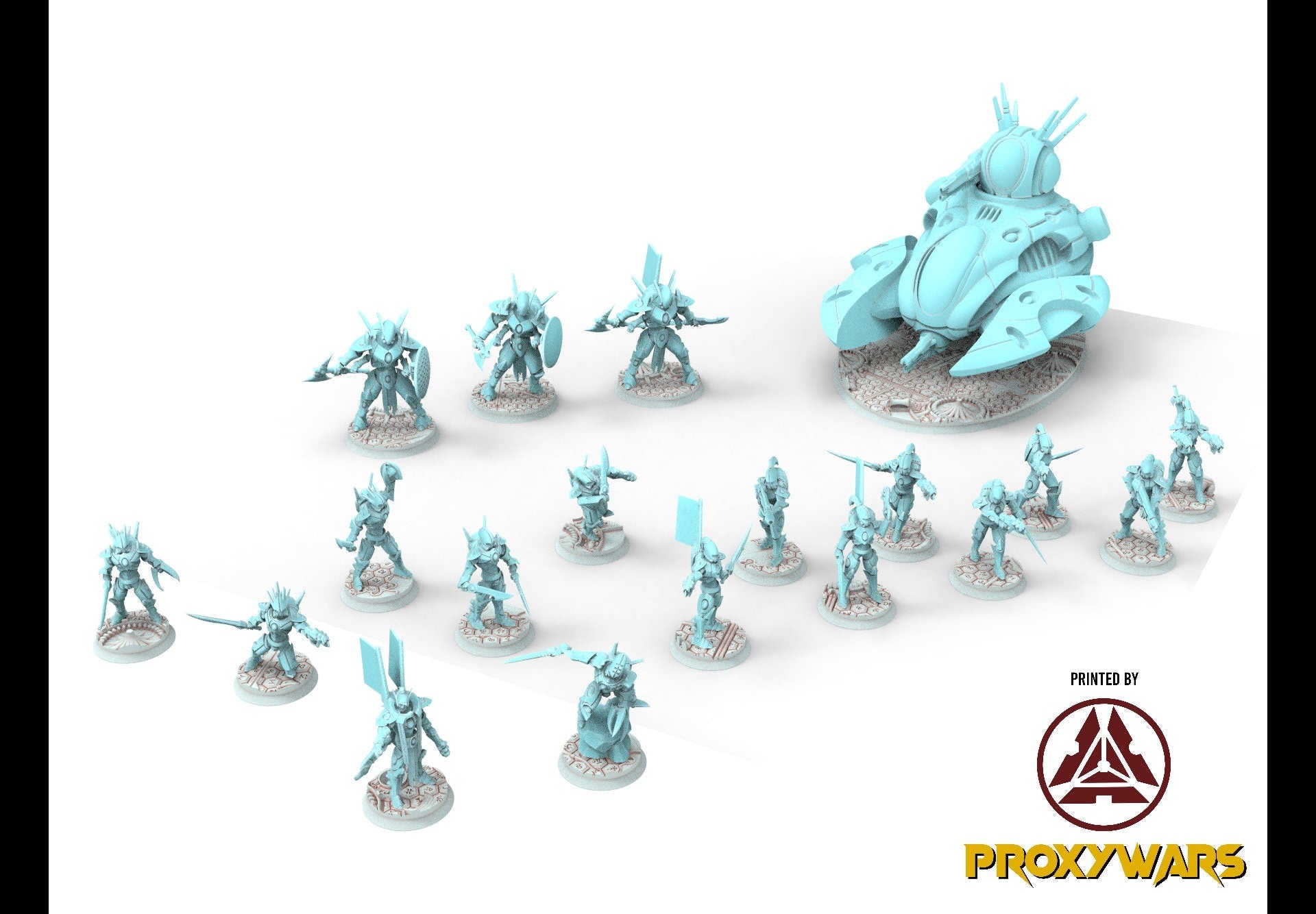 Space Elves - x1 Scorpid Hero - Tech Elves Edge Miniatures, The Cursed Dimension