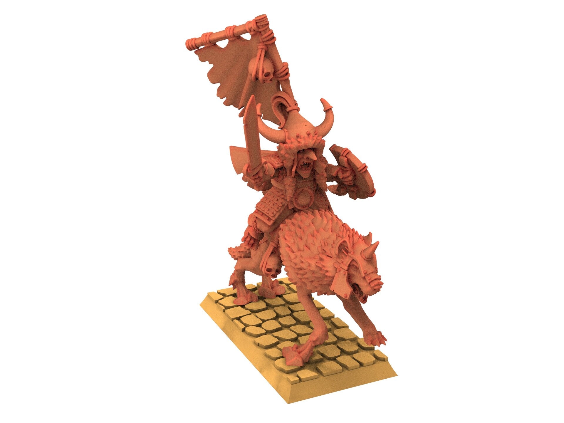 Orc & Goblin - x5 Mounted Coast Goblins, utilisables pour Oldhammer, king of wars, 9th age