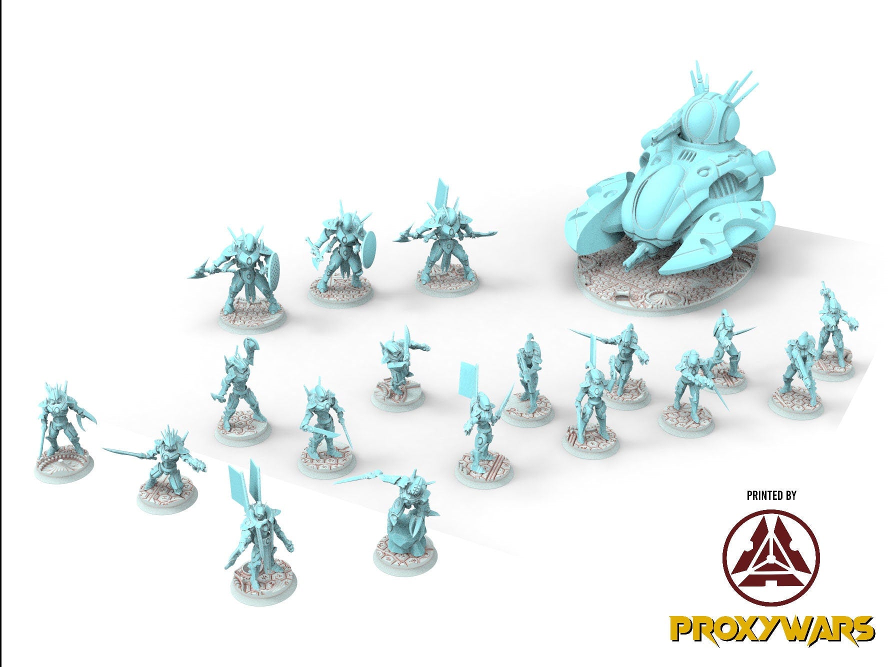 Space Elves - x1 Scorpion Tank - Tech Elves Edge Miniatures, The Cursed Dimension