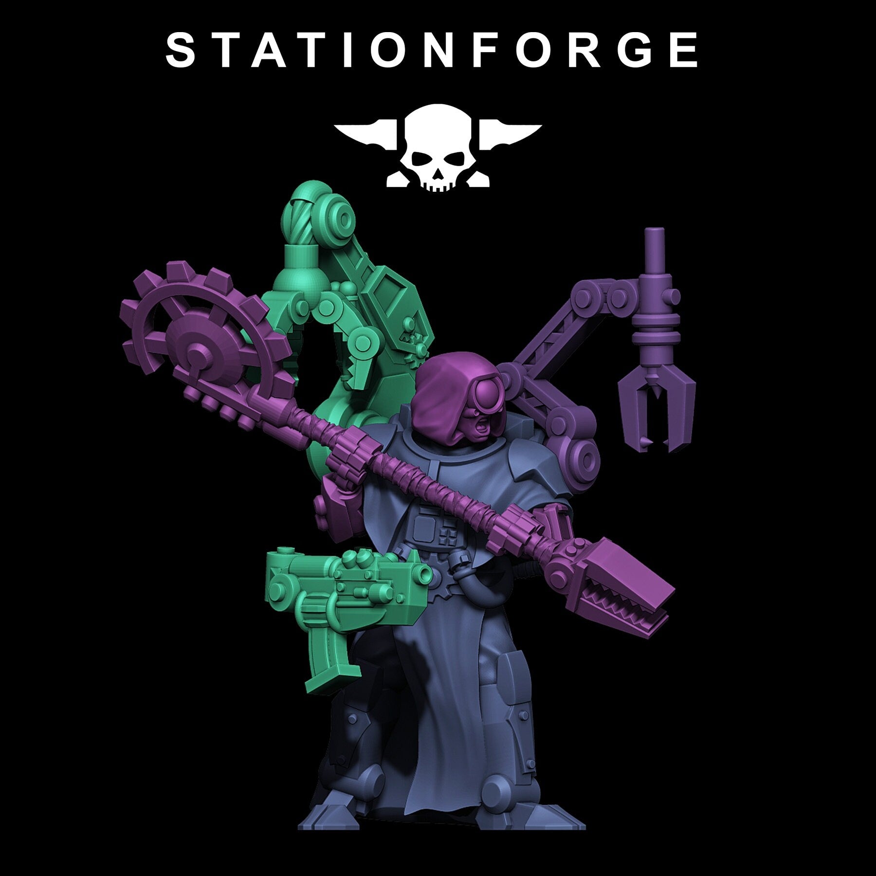 Scavenger - x10 Vicars, mechanized infantry, post apocalyptic empire, usable for tabletop wargame.